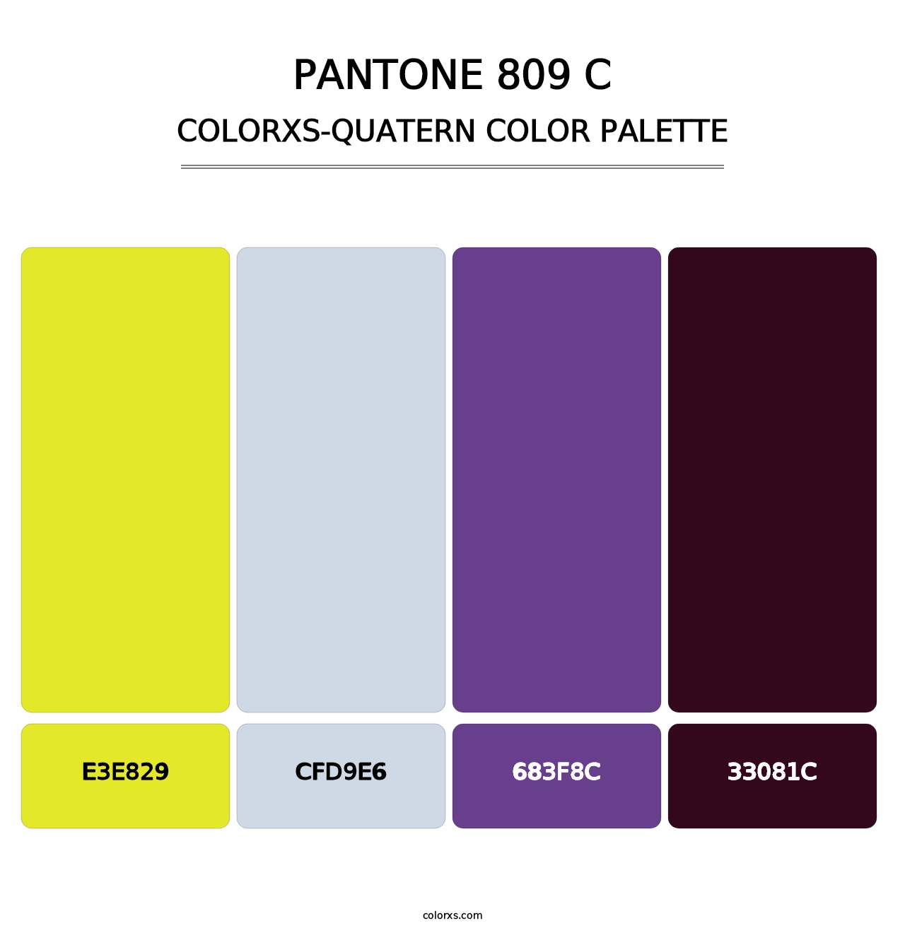 PANTONE 809 C - Colorxs Quatern Palette