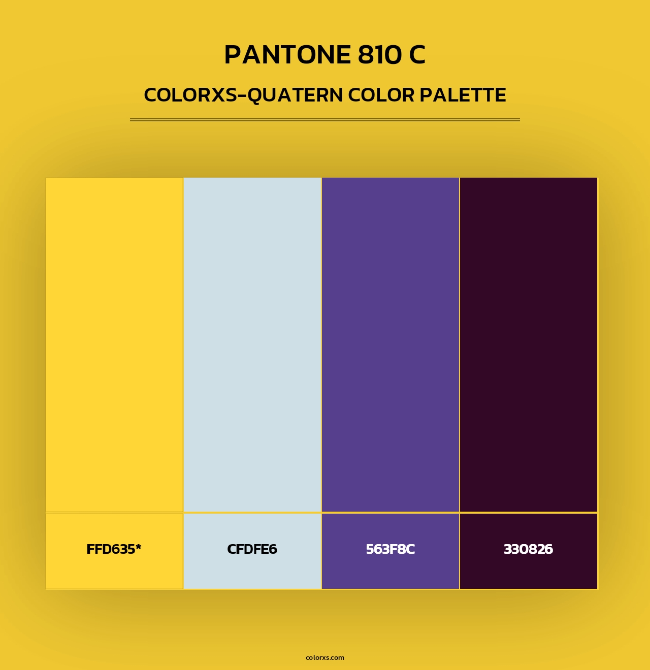 PANTONE 810 C - Colorxs Quad Palette