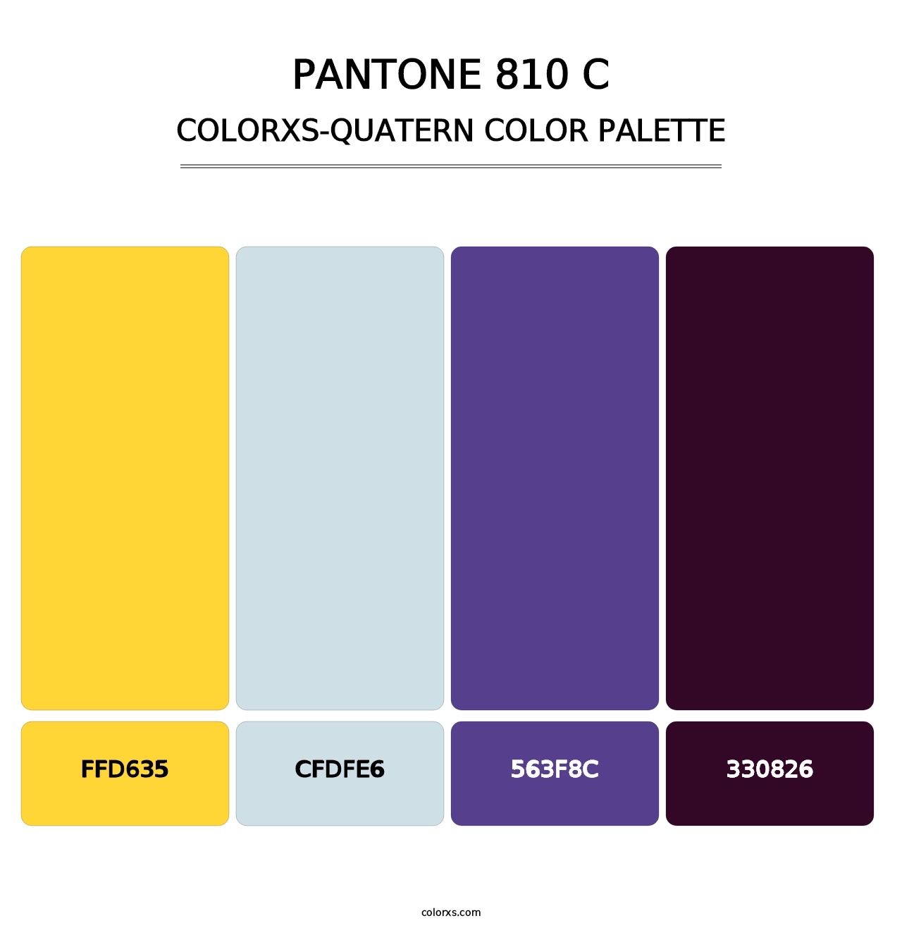 PANTONE 810 C - Colorxs Quatern Palette