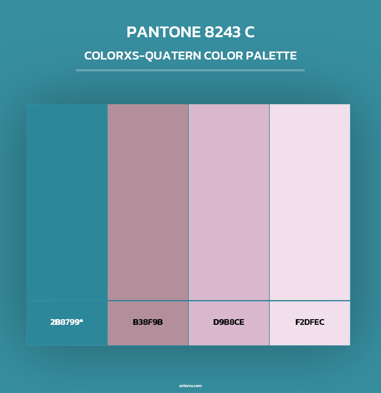 PANTONE 8243 C - Colorxs Quad Palette