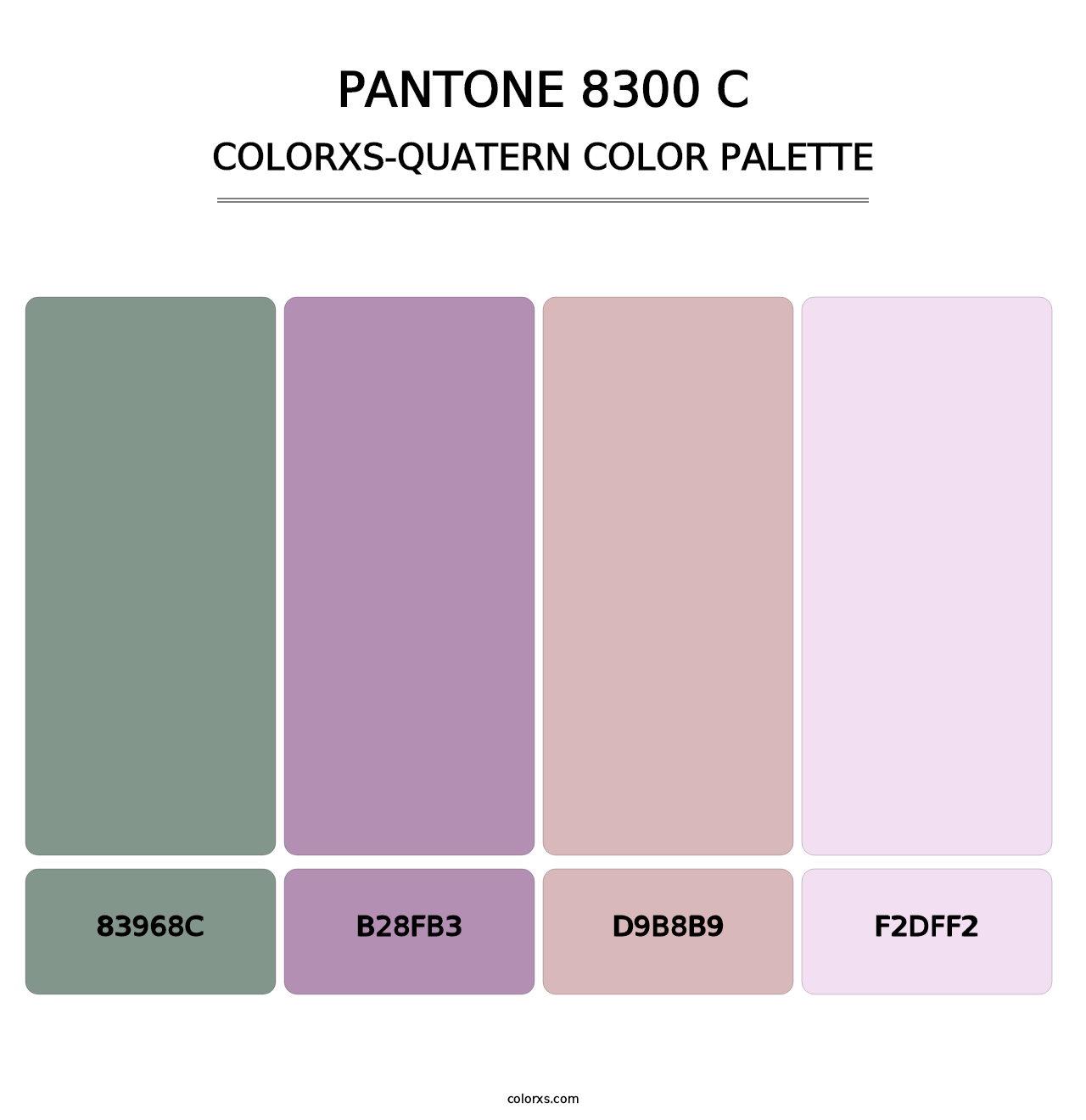 PANTONE 8300 C - Colorxs Quatern Palette