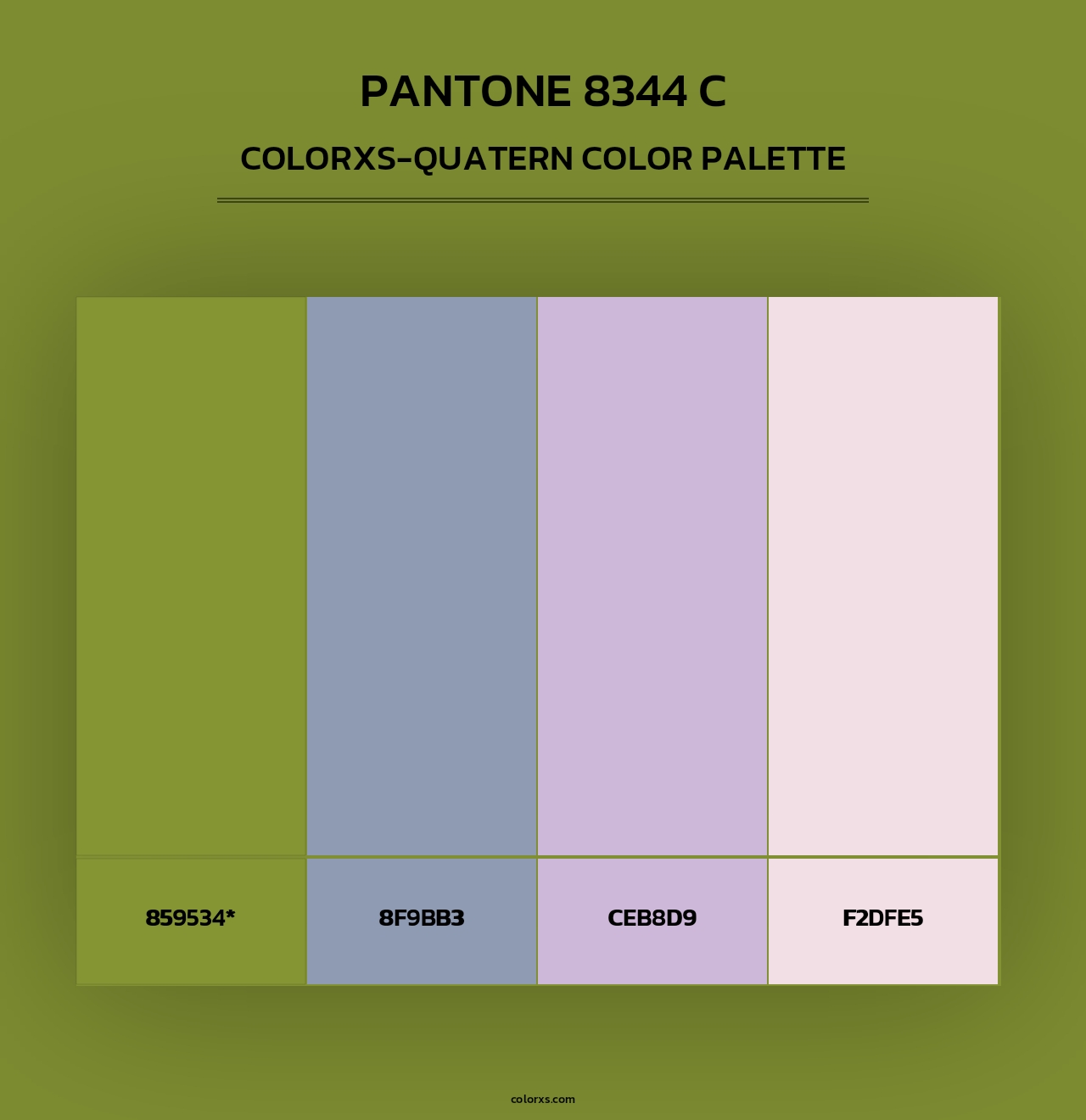 PANTONE 8344 C - Colorxs Quad Palette