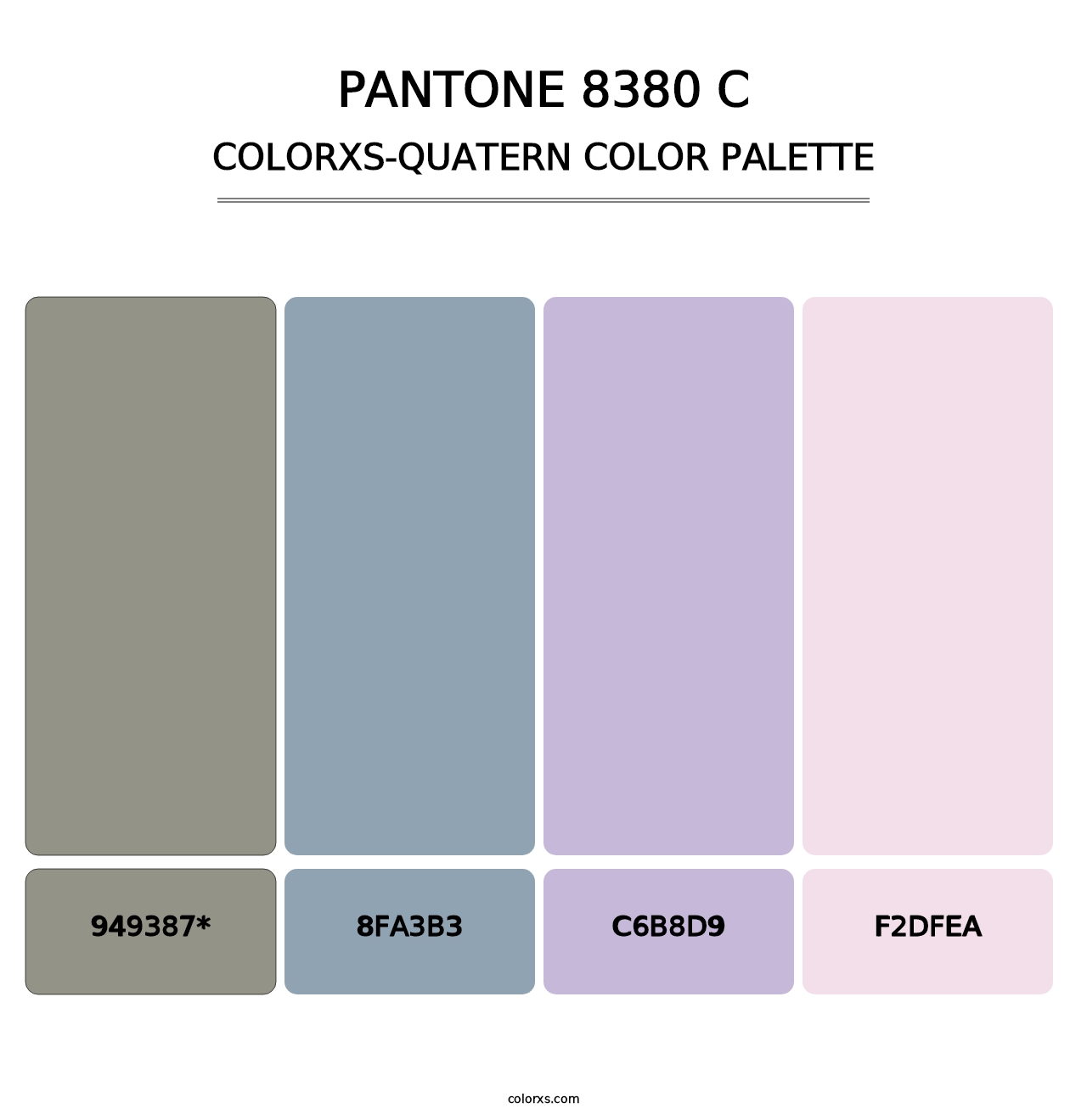 PANTONE 8380 C - Colorxs Quatern Palette