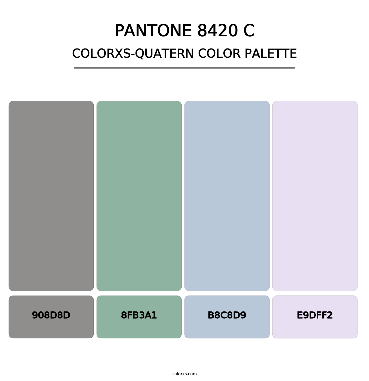 PANTONE 8420 C - Colorxs Quatern Palette