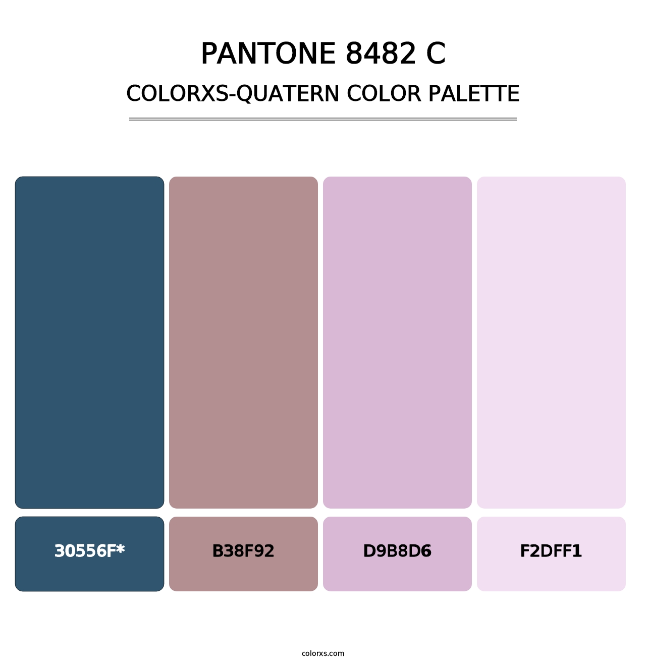 PANTONE 8482 C - Colorxs Quatern Palette