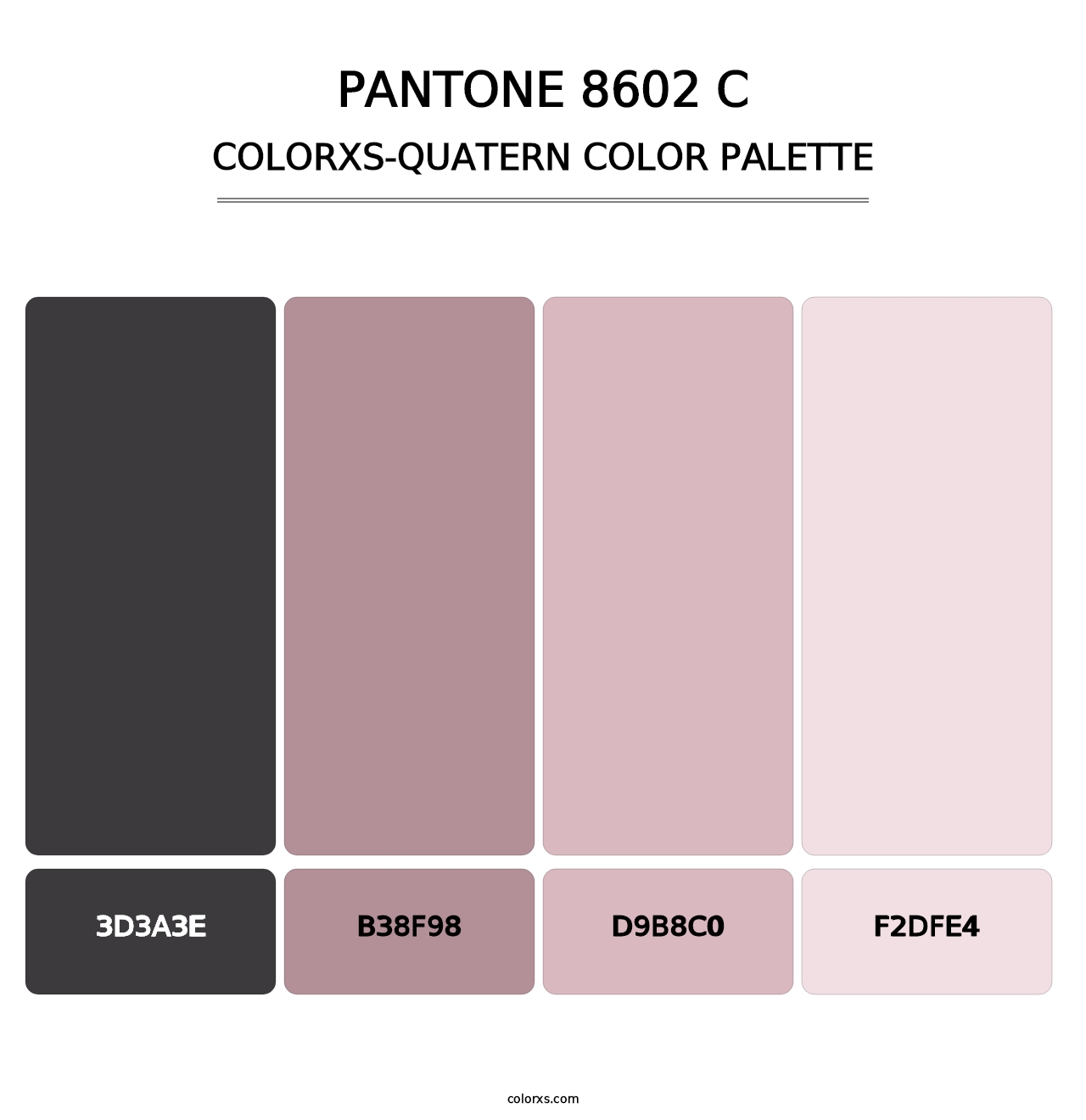 PANTONE 8602 C - Colorxs Quatern Palette