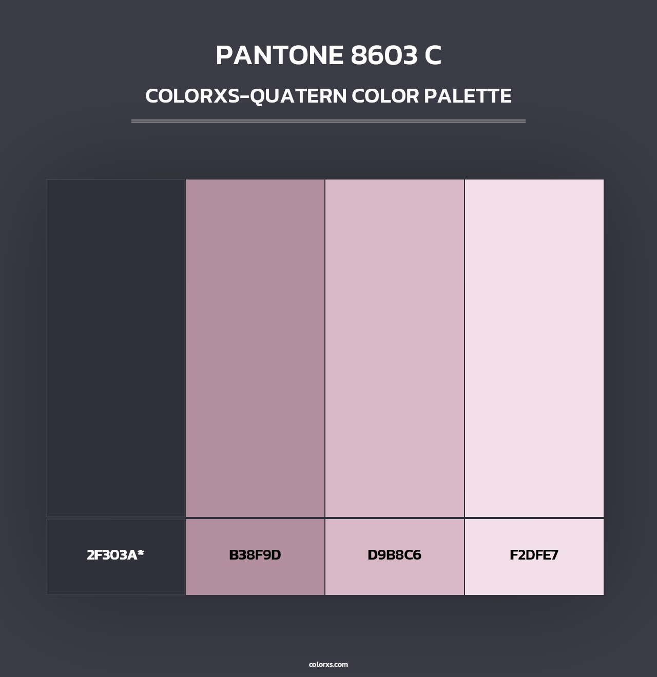 PANTONE 8603 C - Colorxs Quad Palette