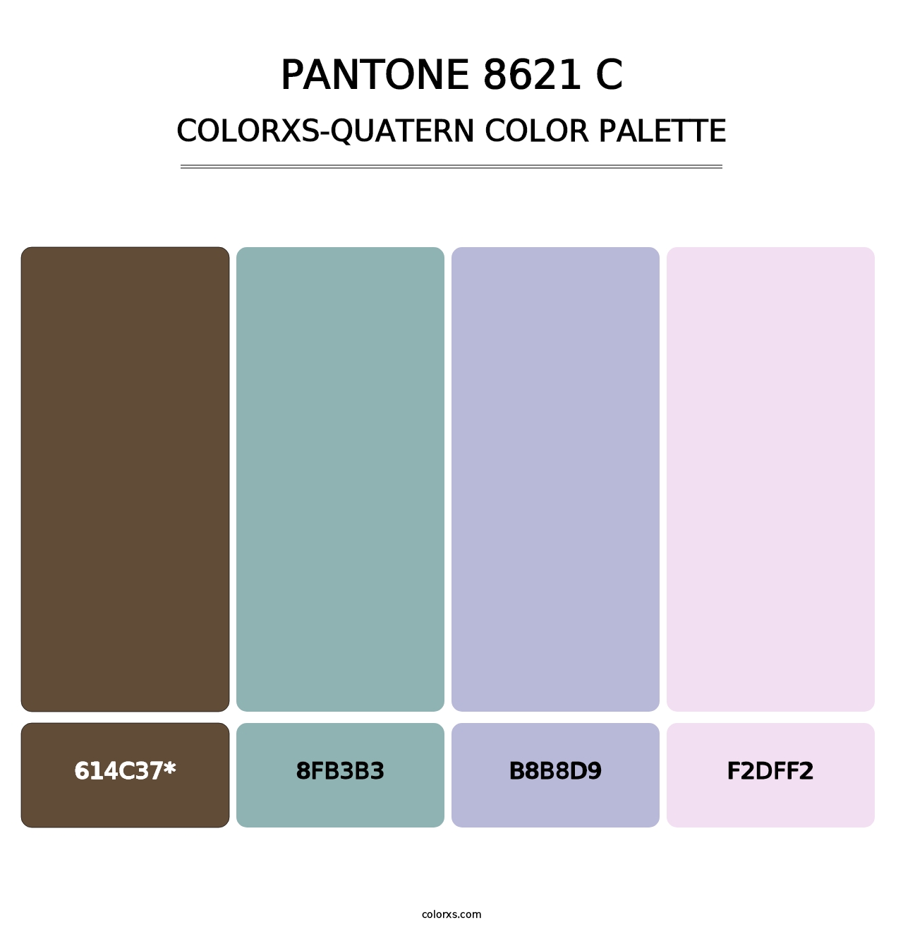 PANTONE 8621 C - Colorxs Quatern Palette