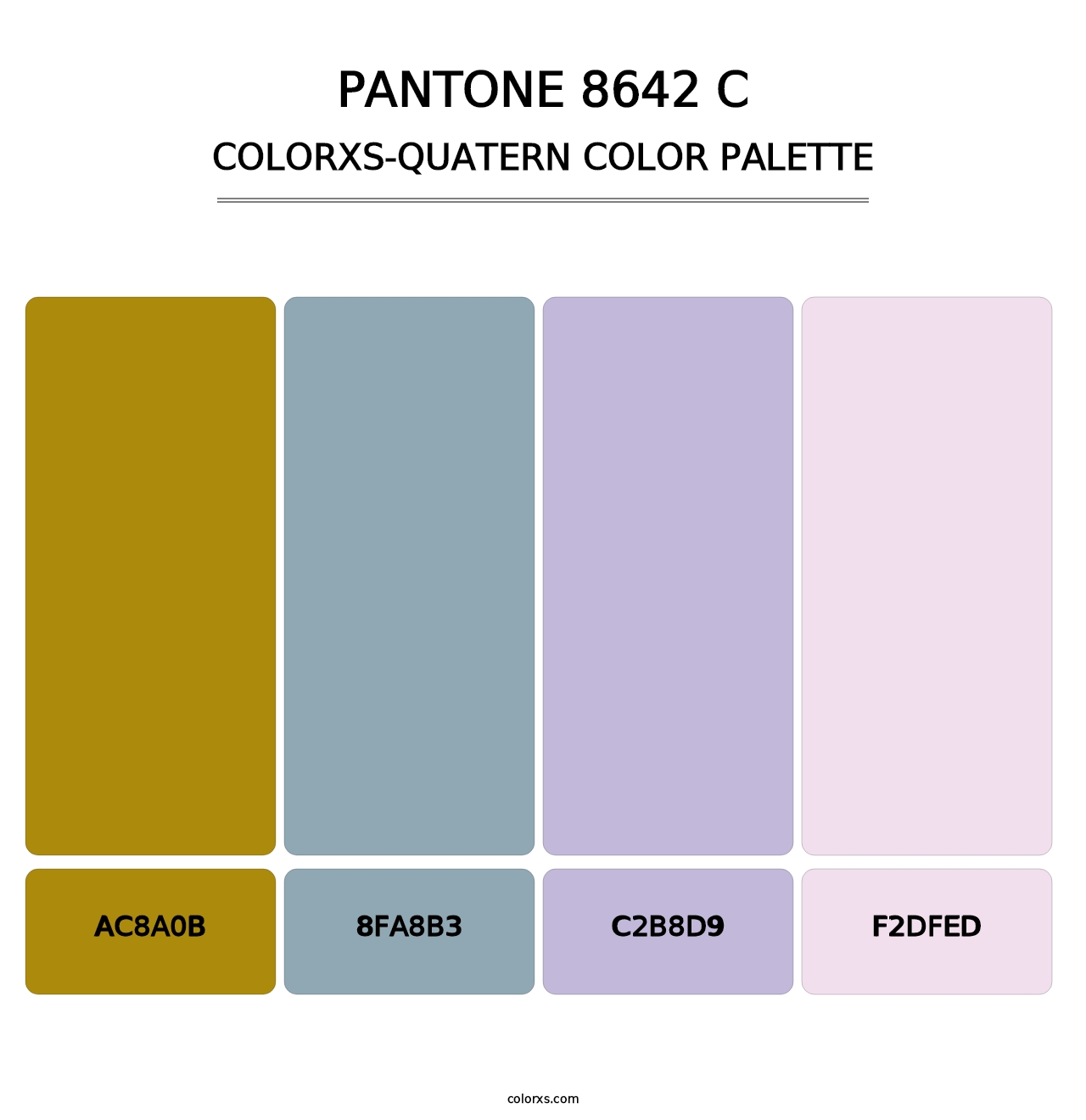 PANTONE 8642 C - Colorxs Quatern Palette