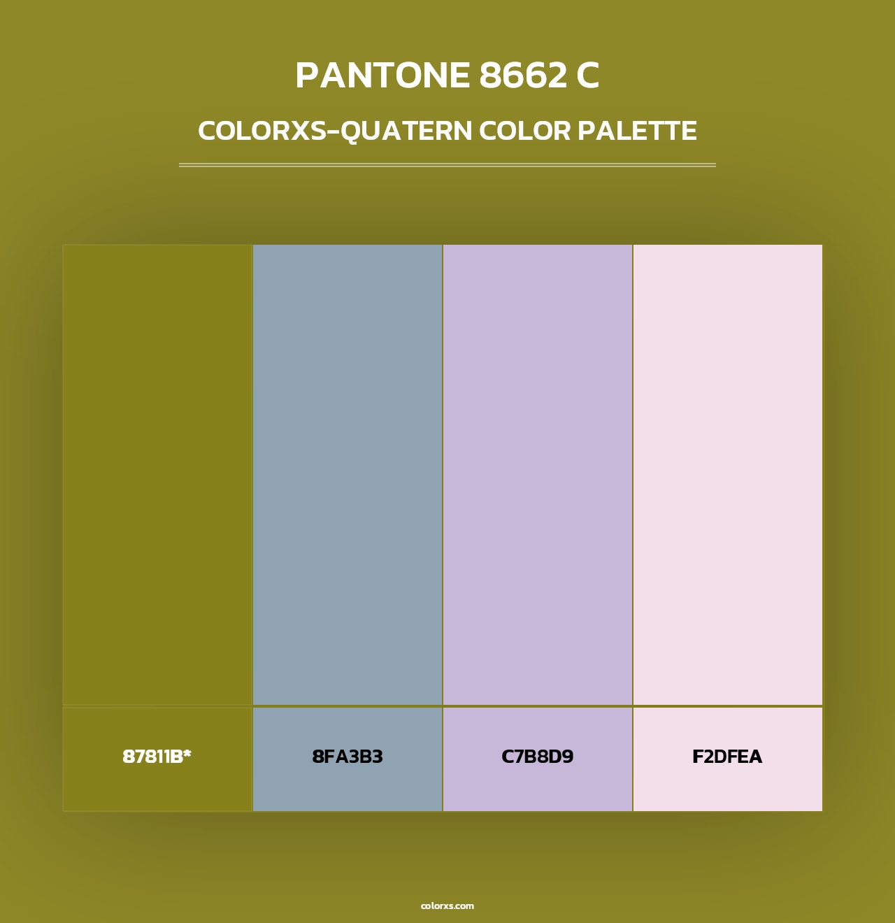 PANTONE 8662 C - Colorxs Quad Palette