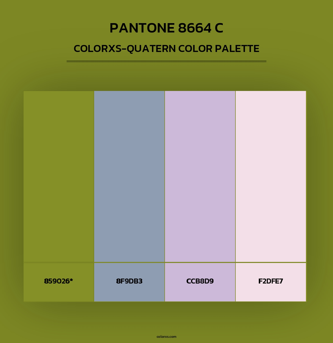 PANTONE 8664 C - Colorxs Quad Palette