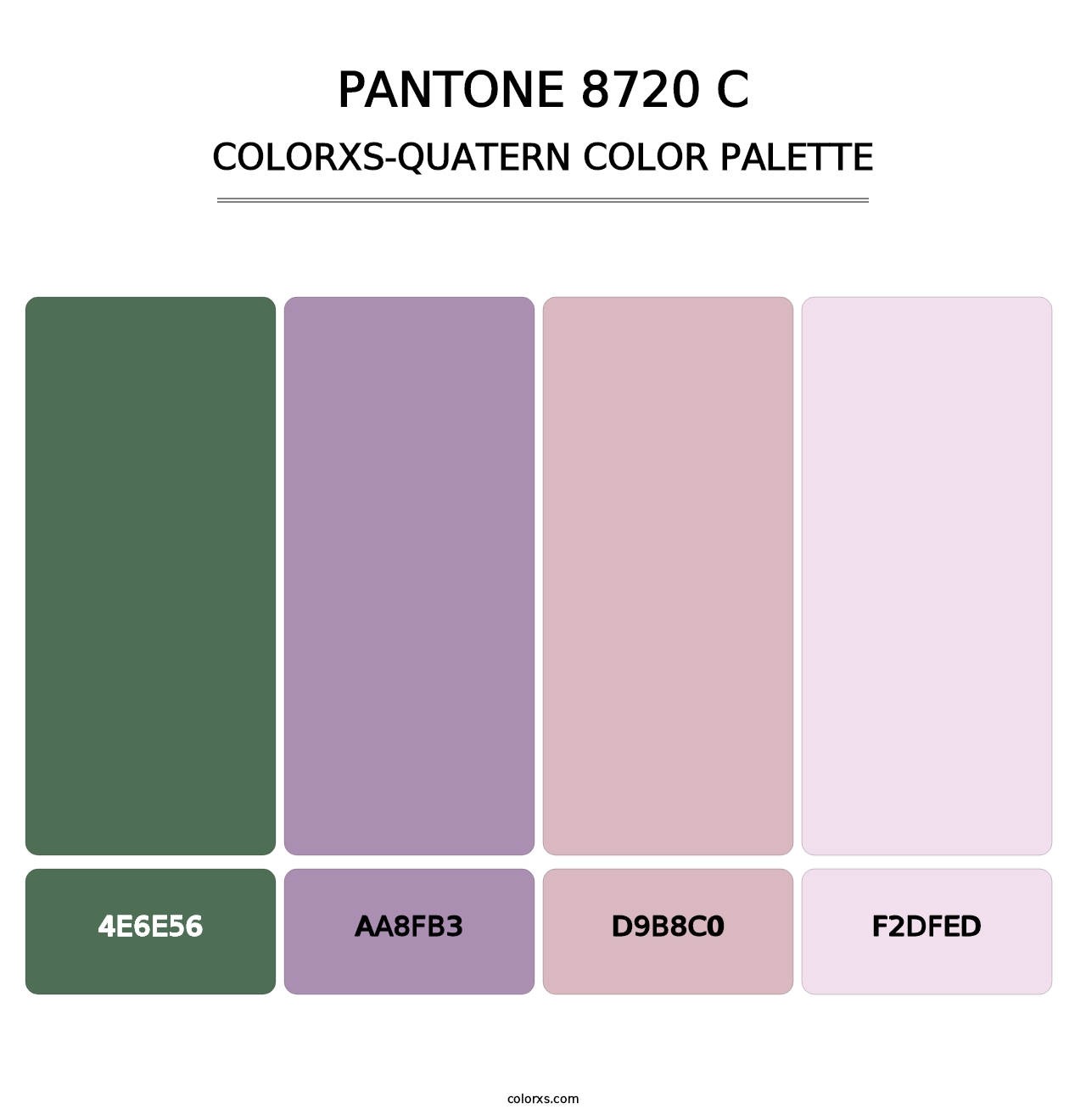 PANTONE 8720 C - Colorxs Quatern Palette
