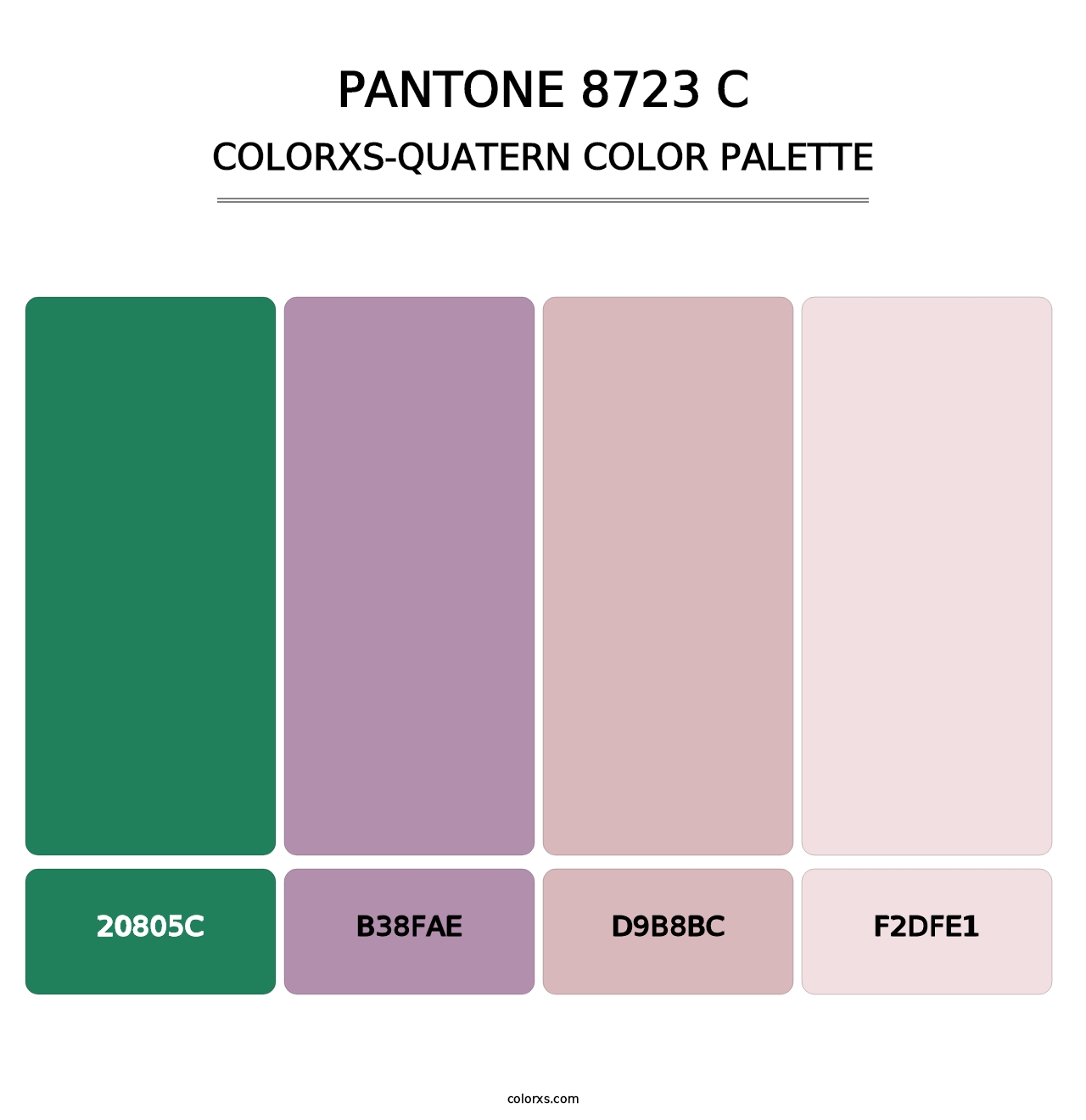 PANTONE 8723 C - Colorxs Quatern Palette