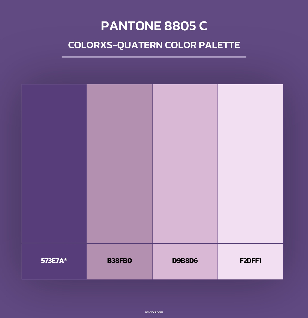 PANTONE 8805 C - Colorxs Quad Palette