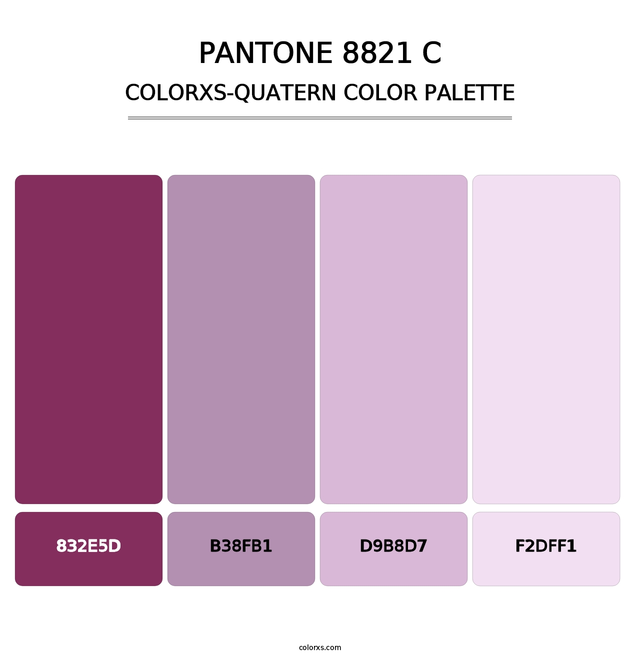 PANTONE 8821 C - Colorxs Quatern Palette