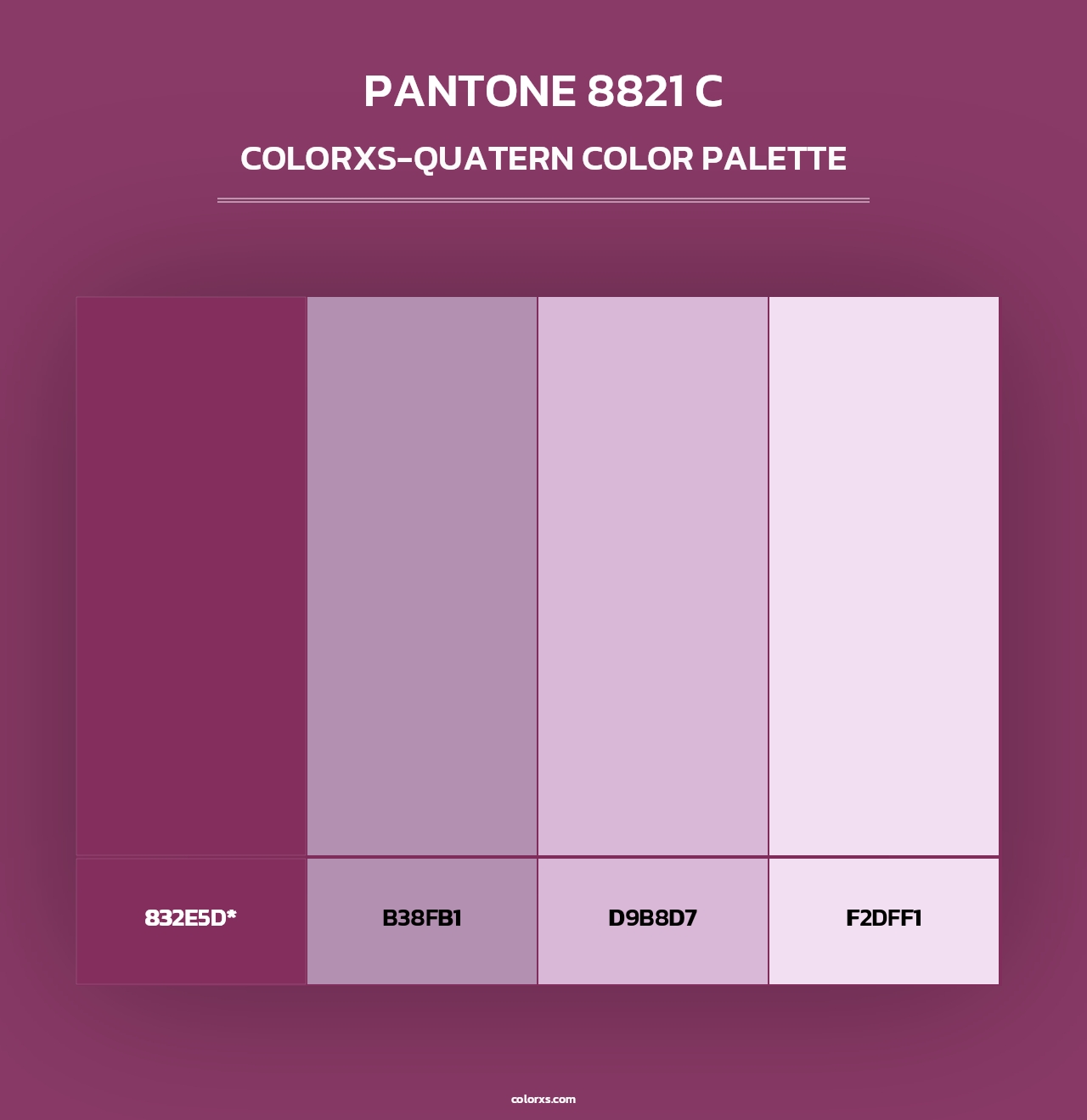 PANTONE 8821 C - Colorxs Quad Palette