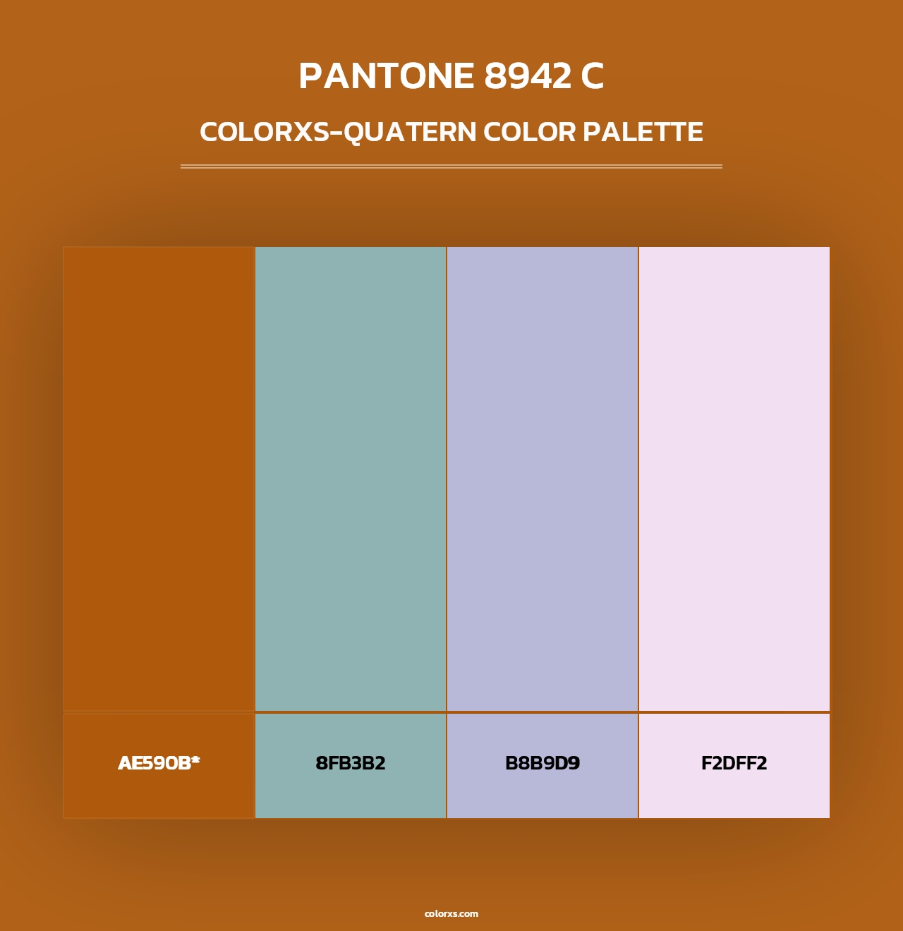 PANTONE 8942 C - Colorxs Quad Palette