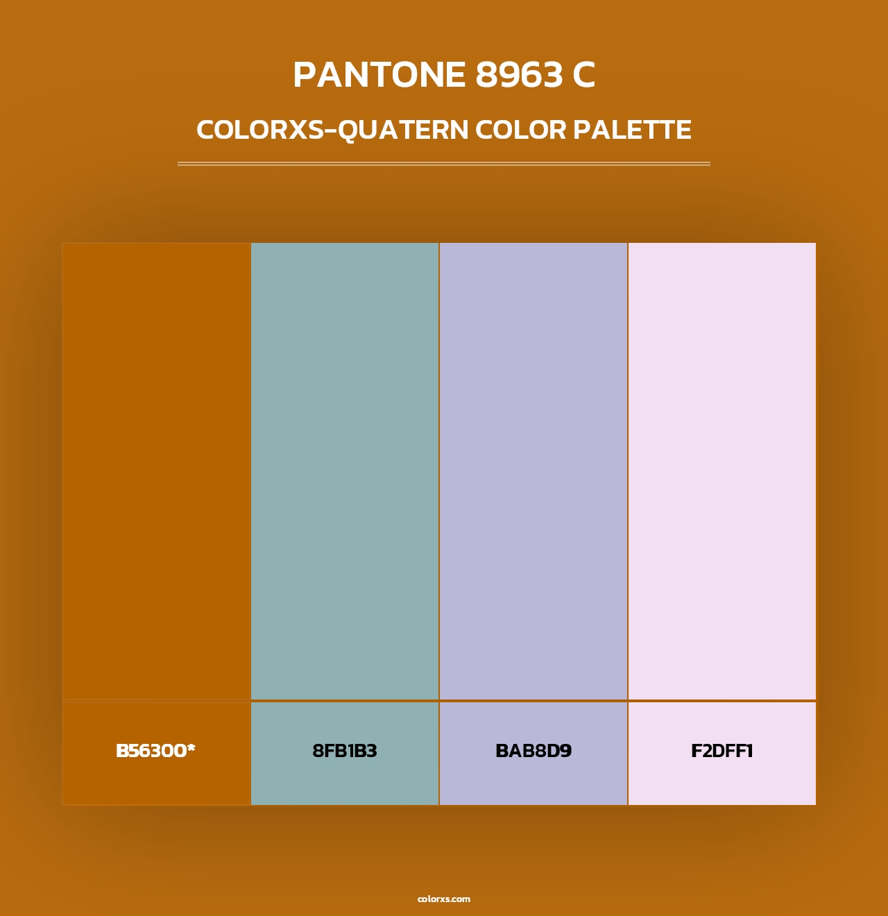 PANTONE 8963 C - Colorxs Quad Palette