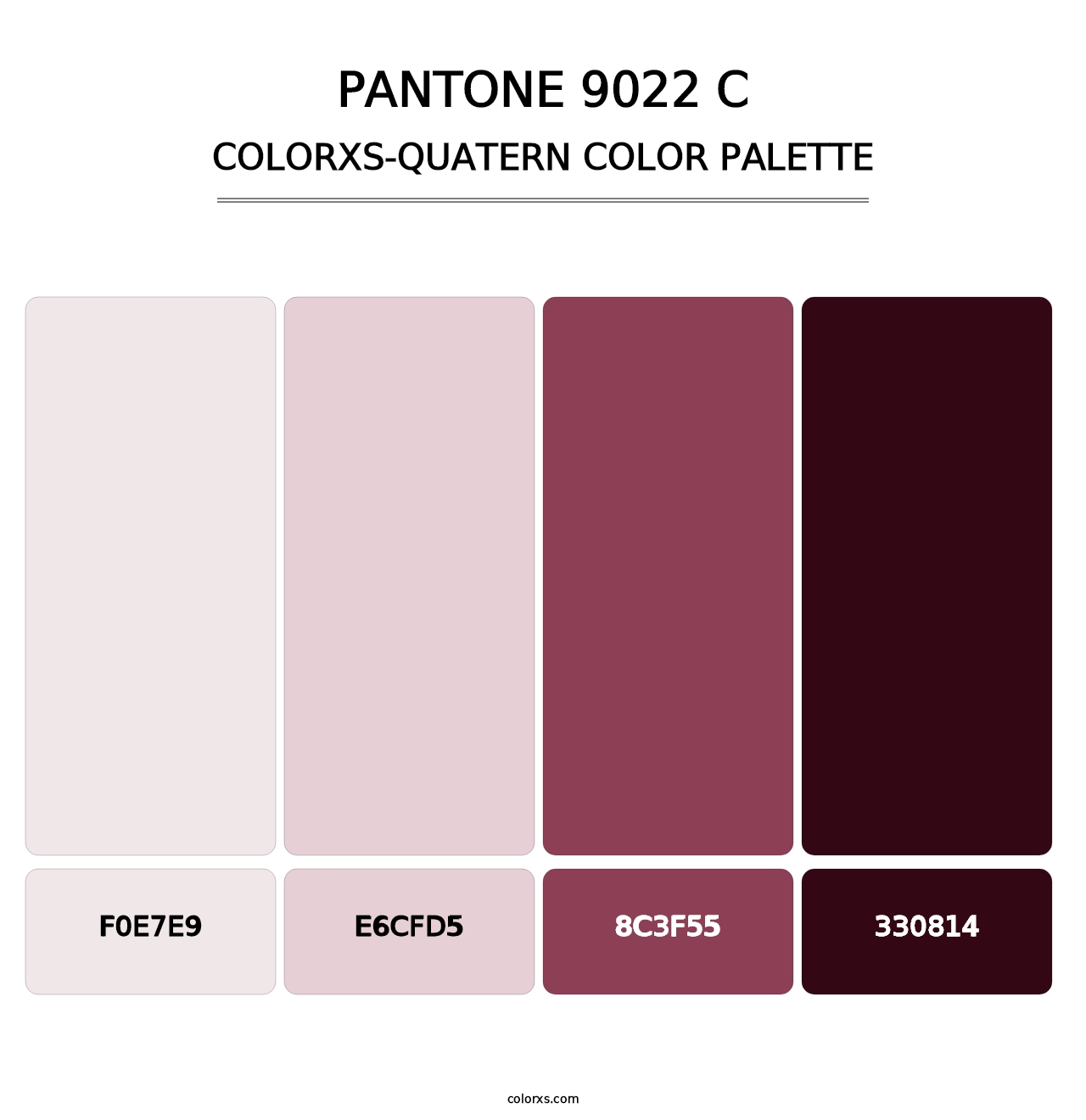 PANTONE 9022 C - Colorxs Quatern Palette