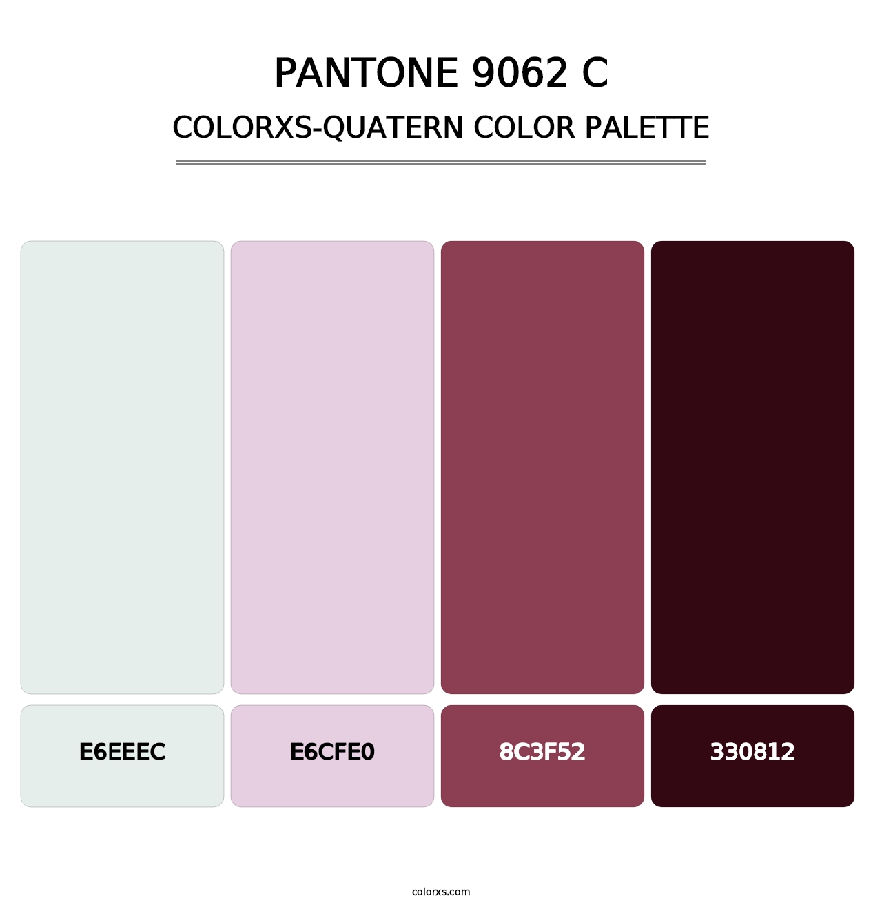 PANTONE 9062 C - Colorxs Quatern Palette