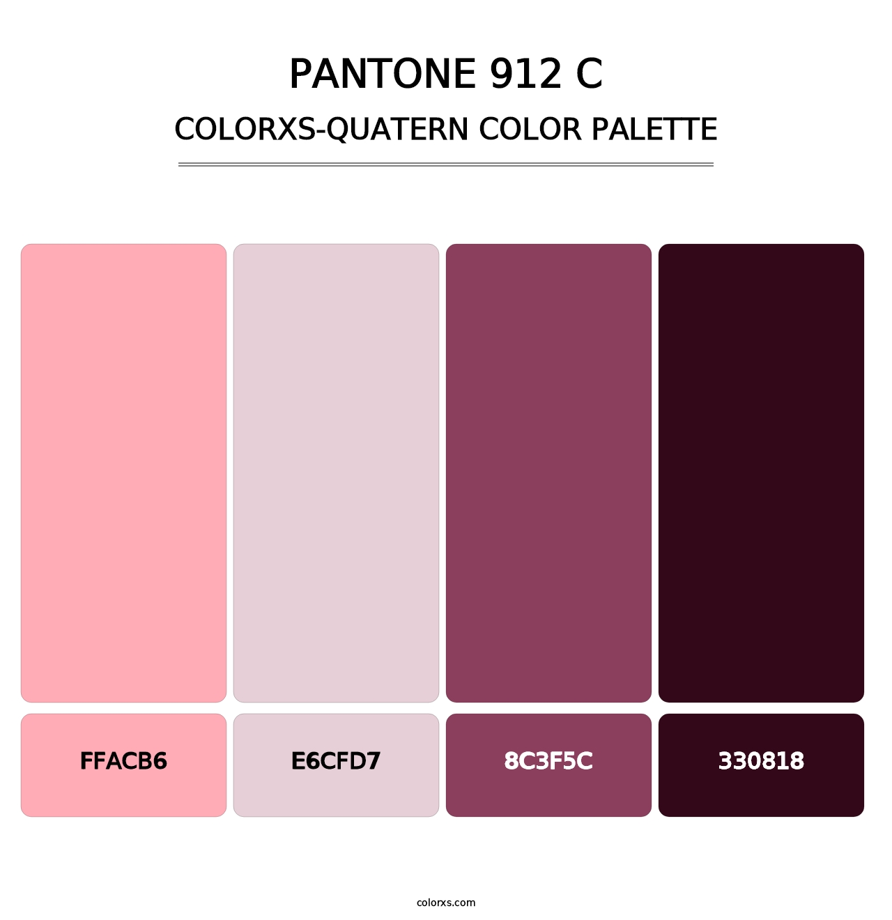 PANTONE 912 C - Colorxs Quatern Palette