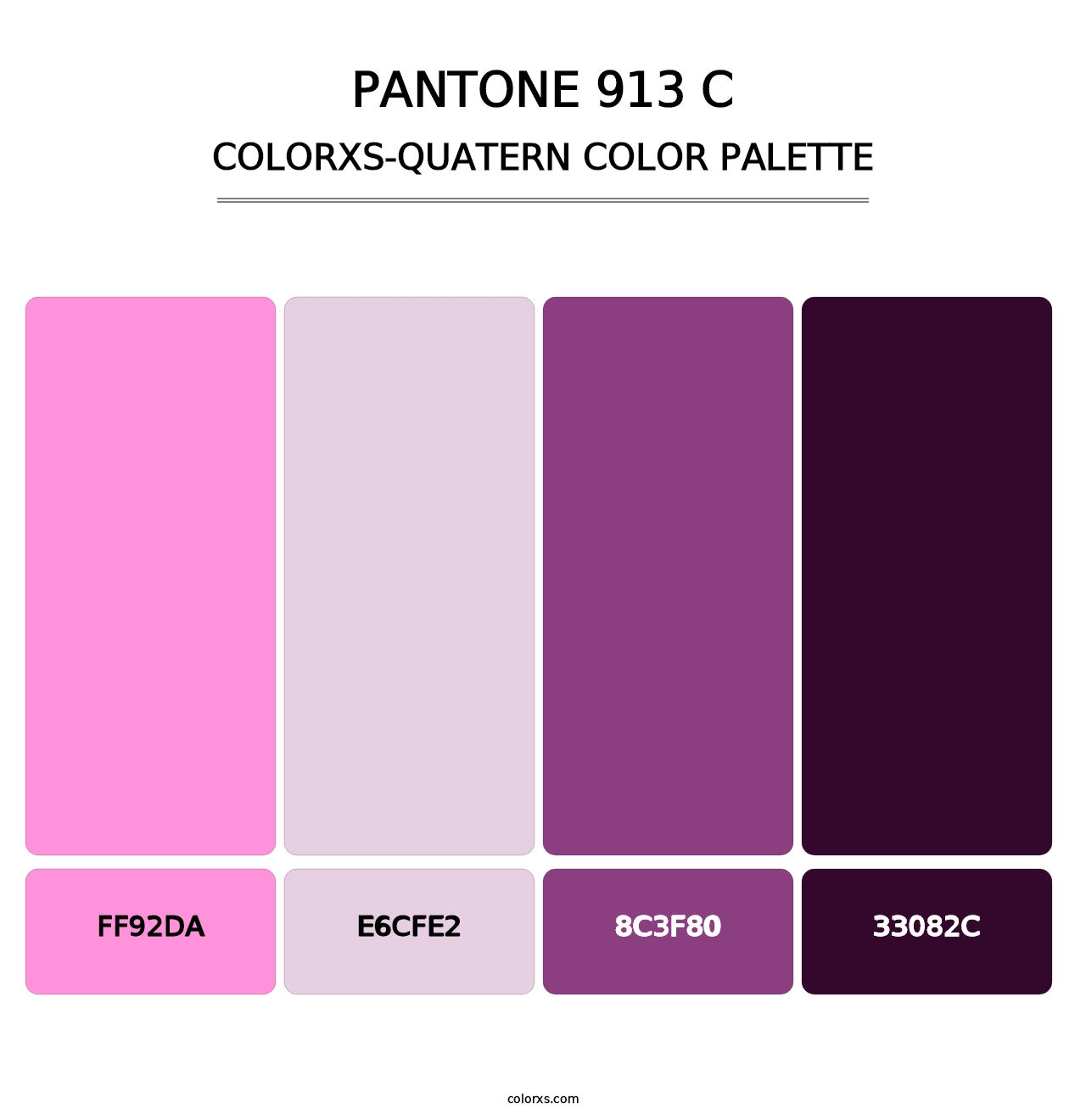 PANTONE 913 C - Colorxs Quatern Palette