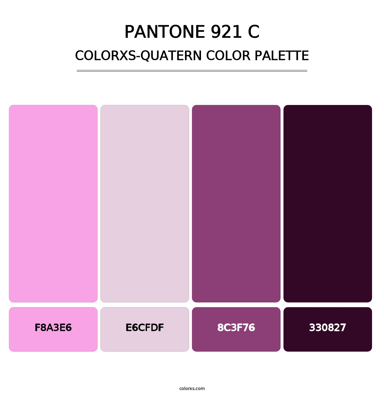 PANTONE 921 C - Colorxs Quatern Palette