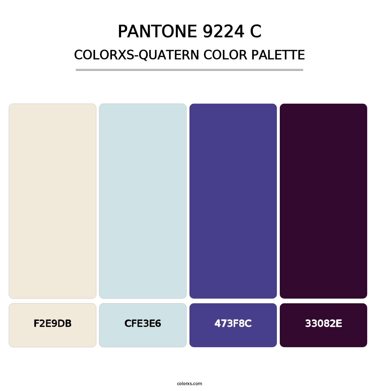 PANTONE 9224 C - Colorxs Quatern Palette