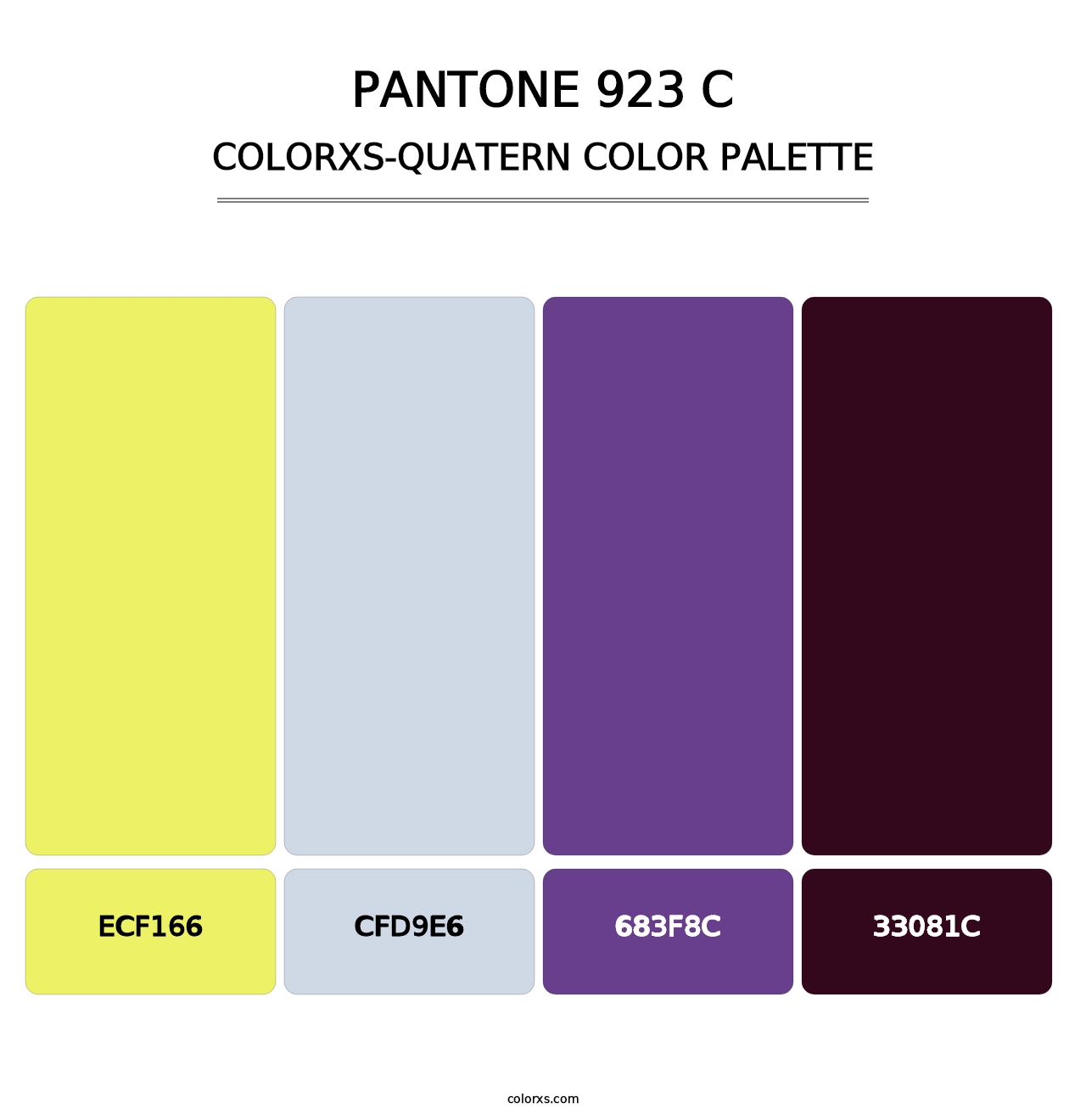 PANTONE 923 C - Colorxs Quatern Palette
