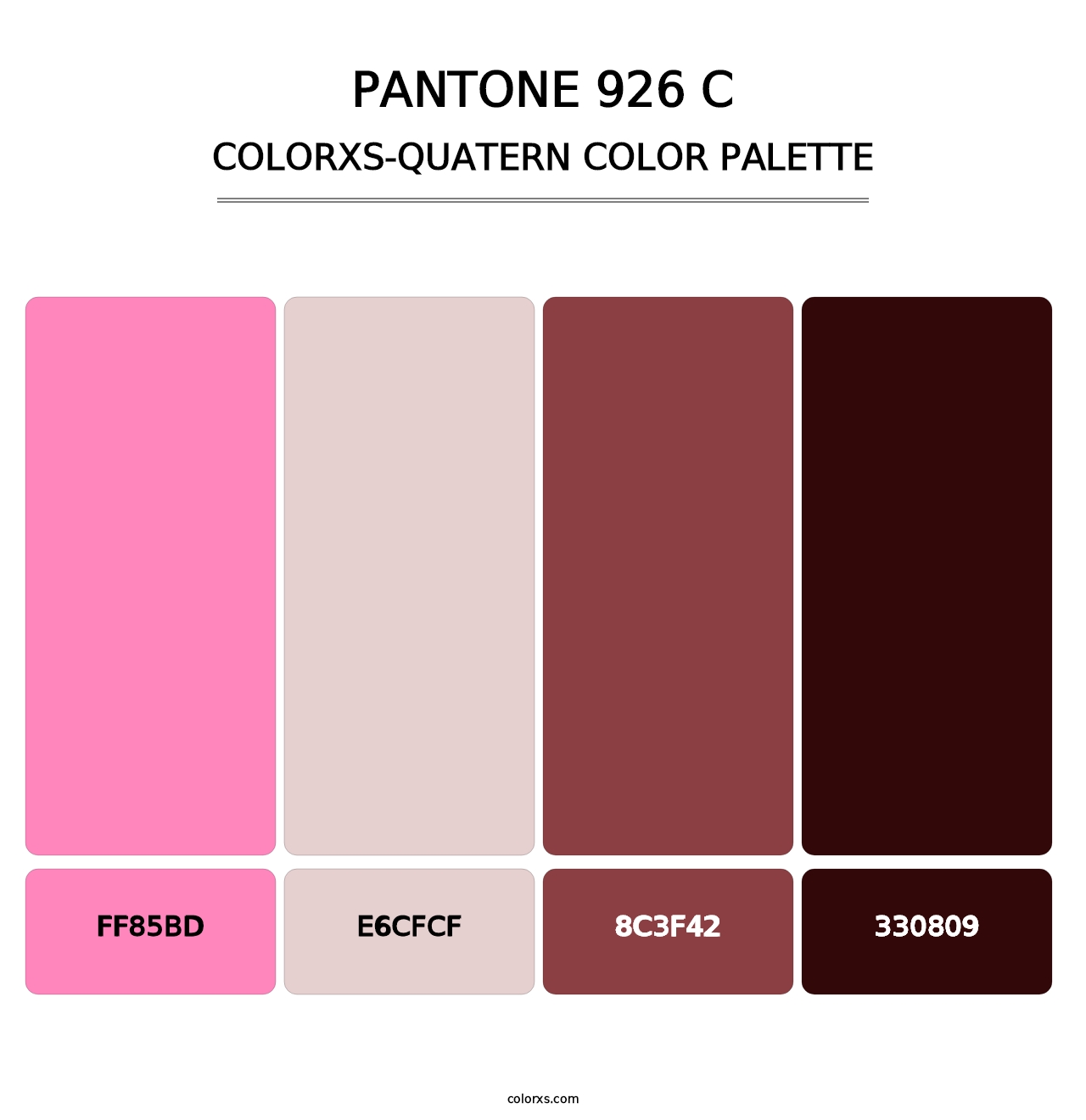 PANTONE 926 C - Colorxs Quatern Palette