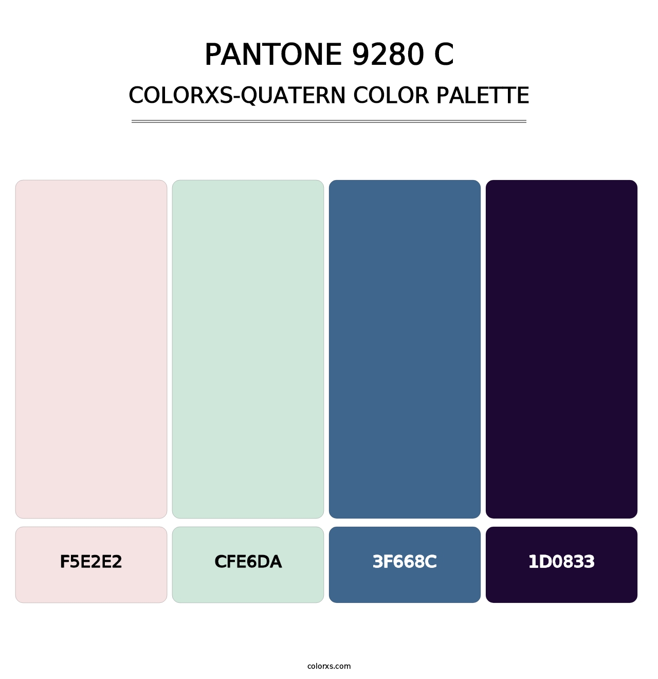 PANTONE 9280 C - Colorxs Quatern Palette