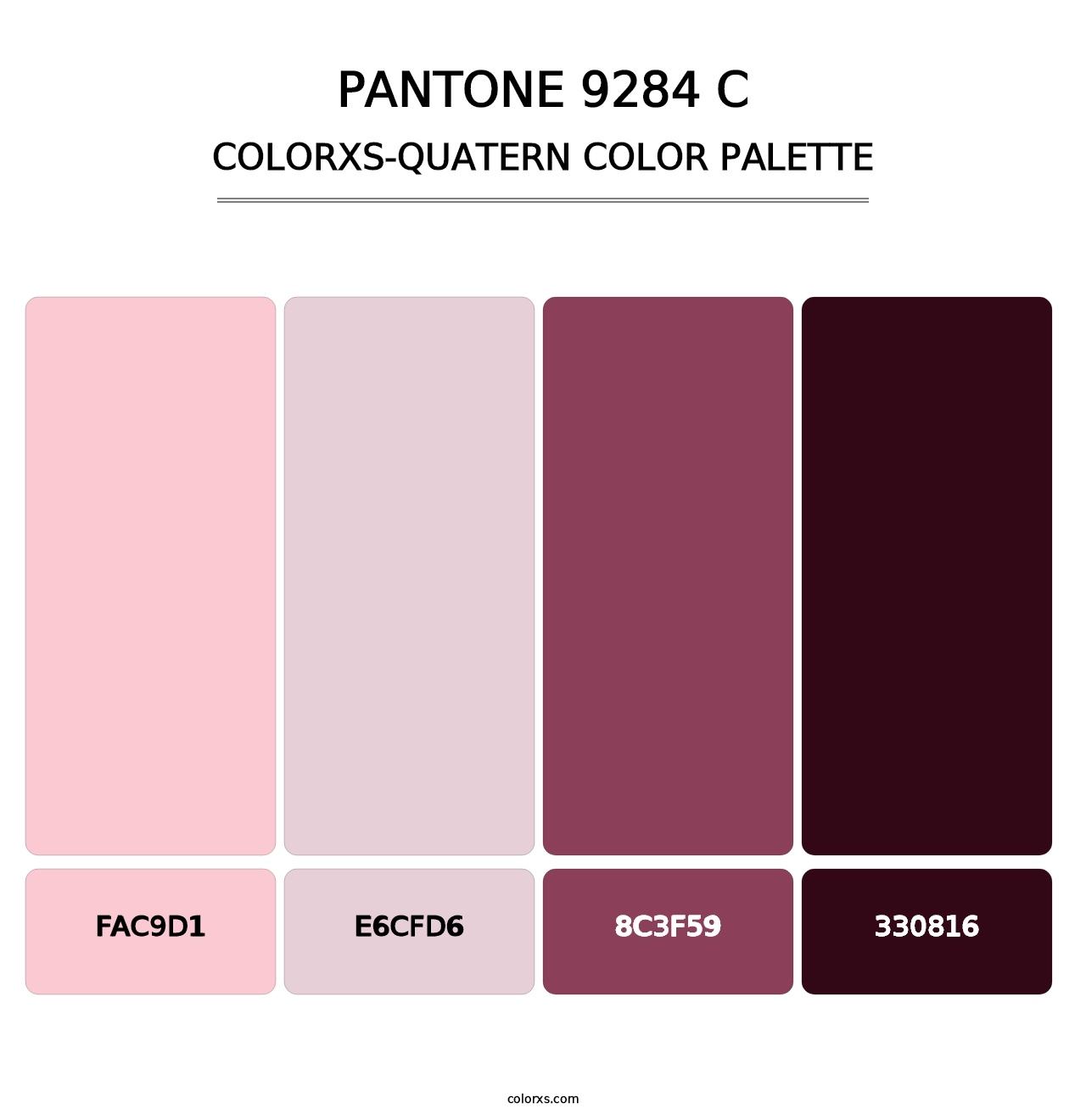 PANTONE 9284 C - Colorxs Quatern Palette