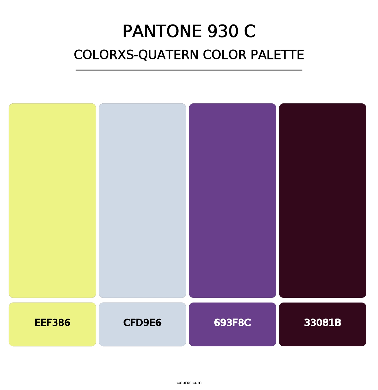PANTONE 930 C - Colorxs Quatern Palette