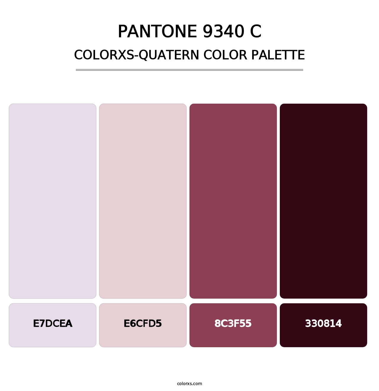 PANTONE 9340 C - Colorxs Quatern Palette