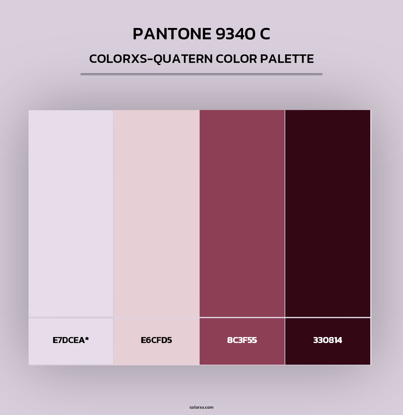 PANTONE 9340 C - Colorxs Quad Palette