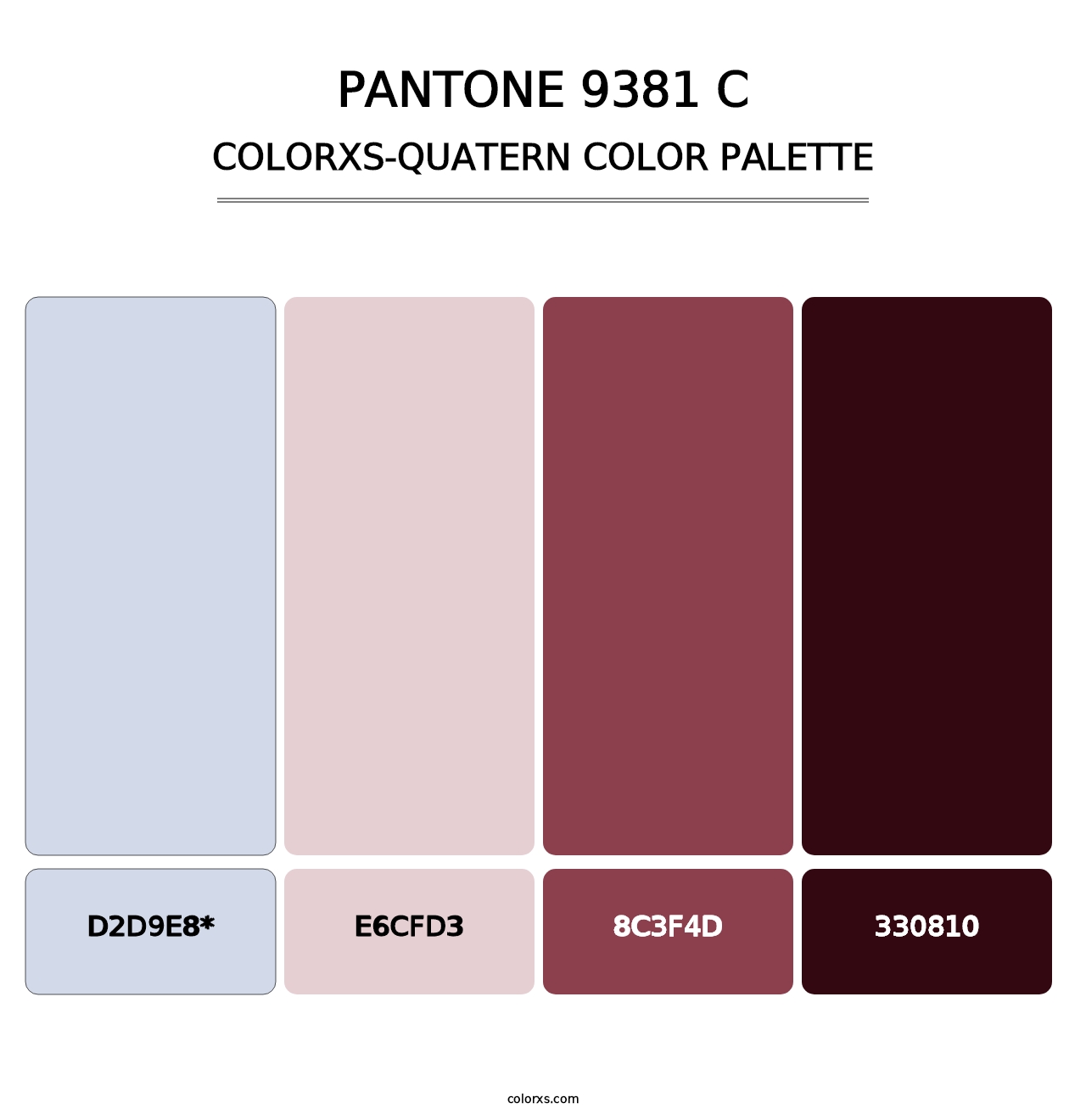 PANTONE 9381 C - Colorxs Quatern Palette