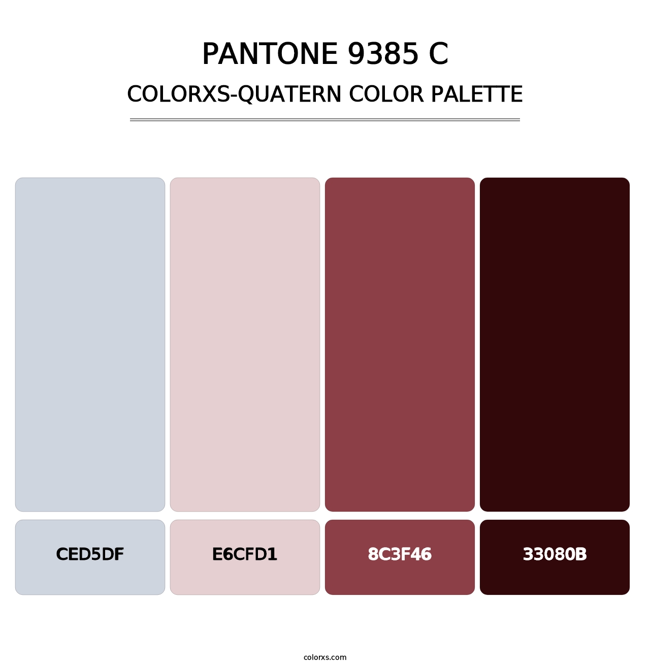 PANTONE 9385 C - Colorxs Quatern Palette