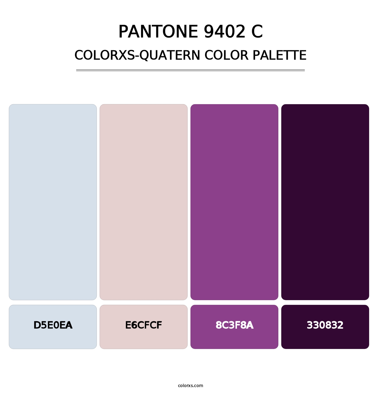 PANTONE 9402 C - Colorxs Quatern Palette