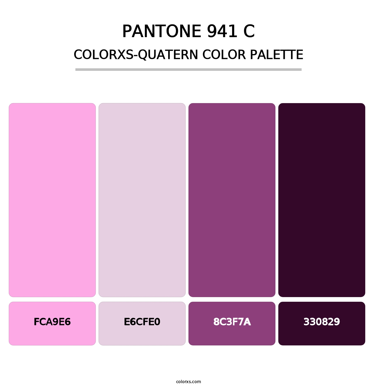 PANTONE 941 C - Colorxs Quatern Palette