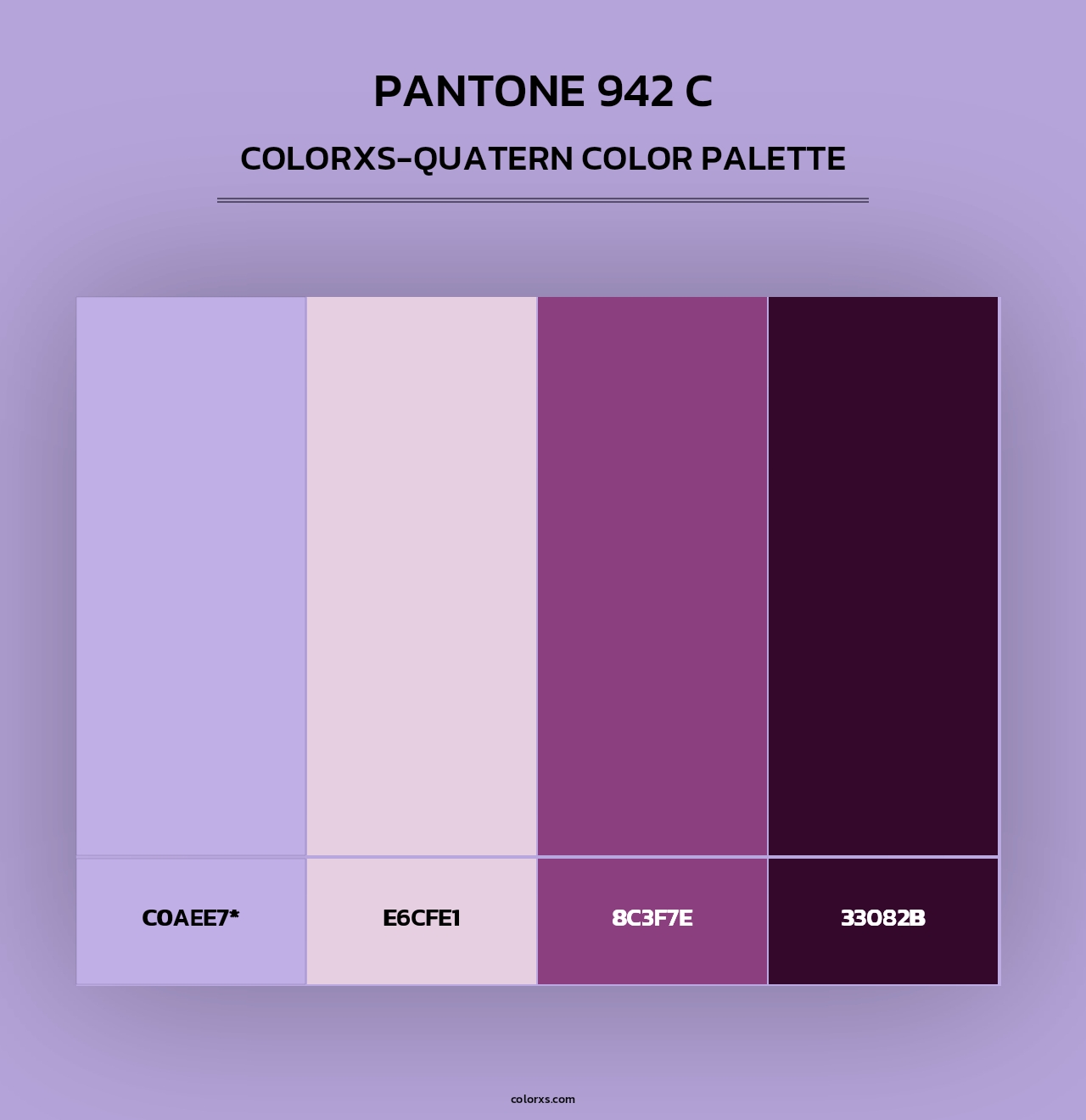 PANTONE 942 C - Colorxs Quad Palette
