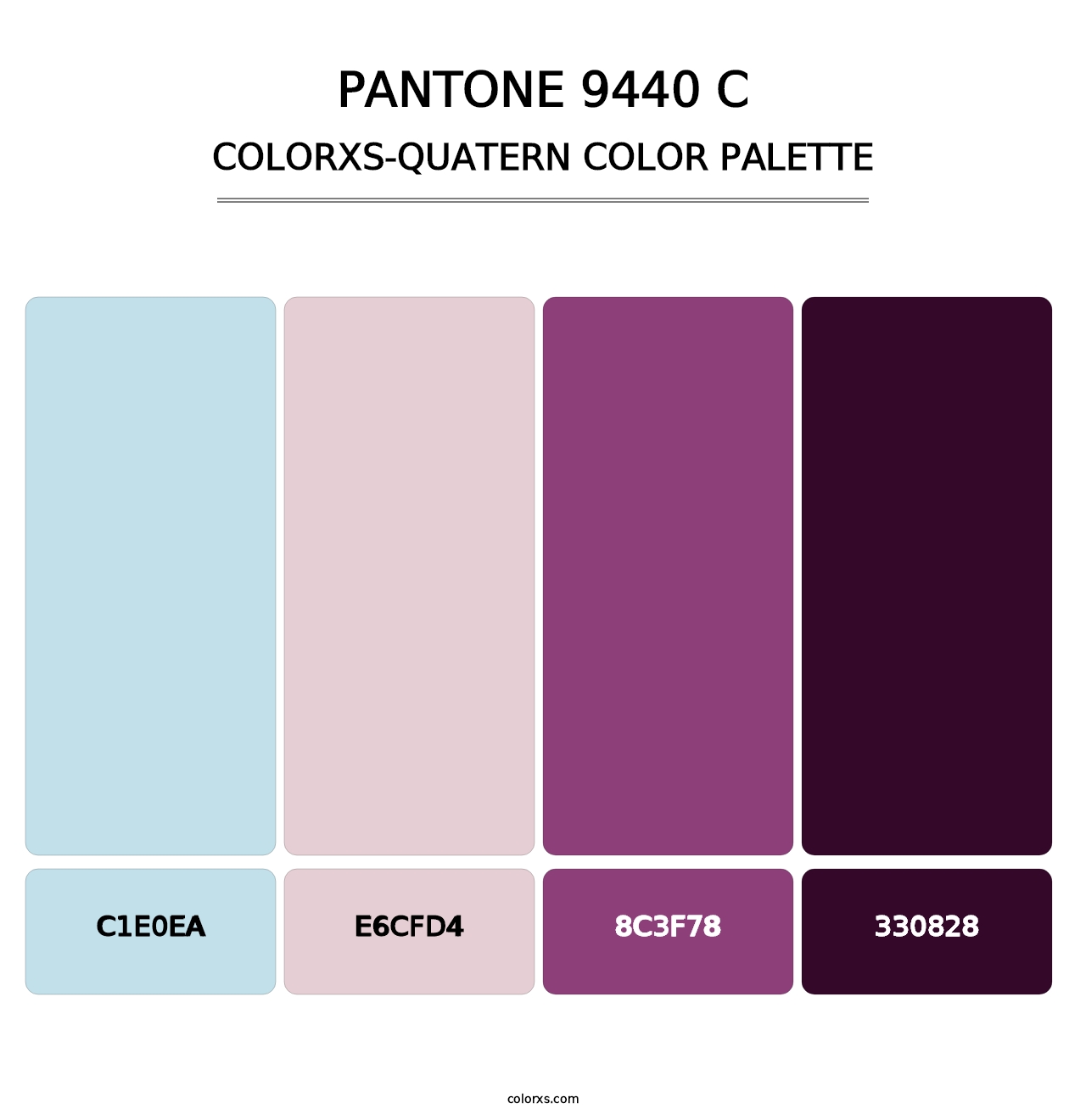 PANTONE 9440 C - Colorxs Quatern Palette
