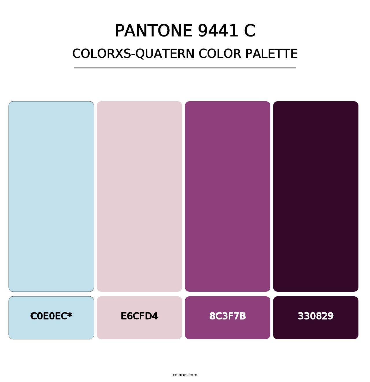 PANTONE 9441 C - Colorxs Quatern Palette