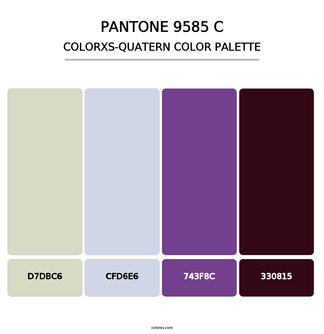 PANTONE 9585 C - Colorxs Quatern Palette