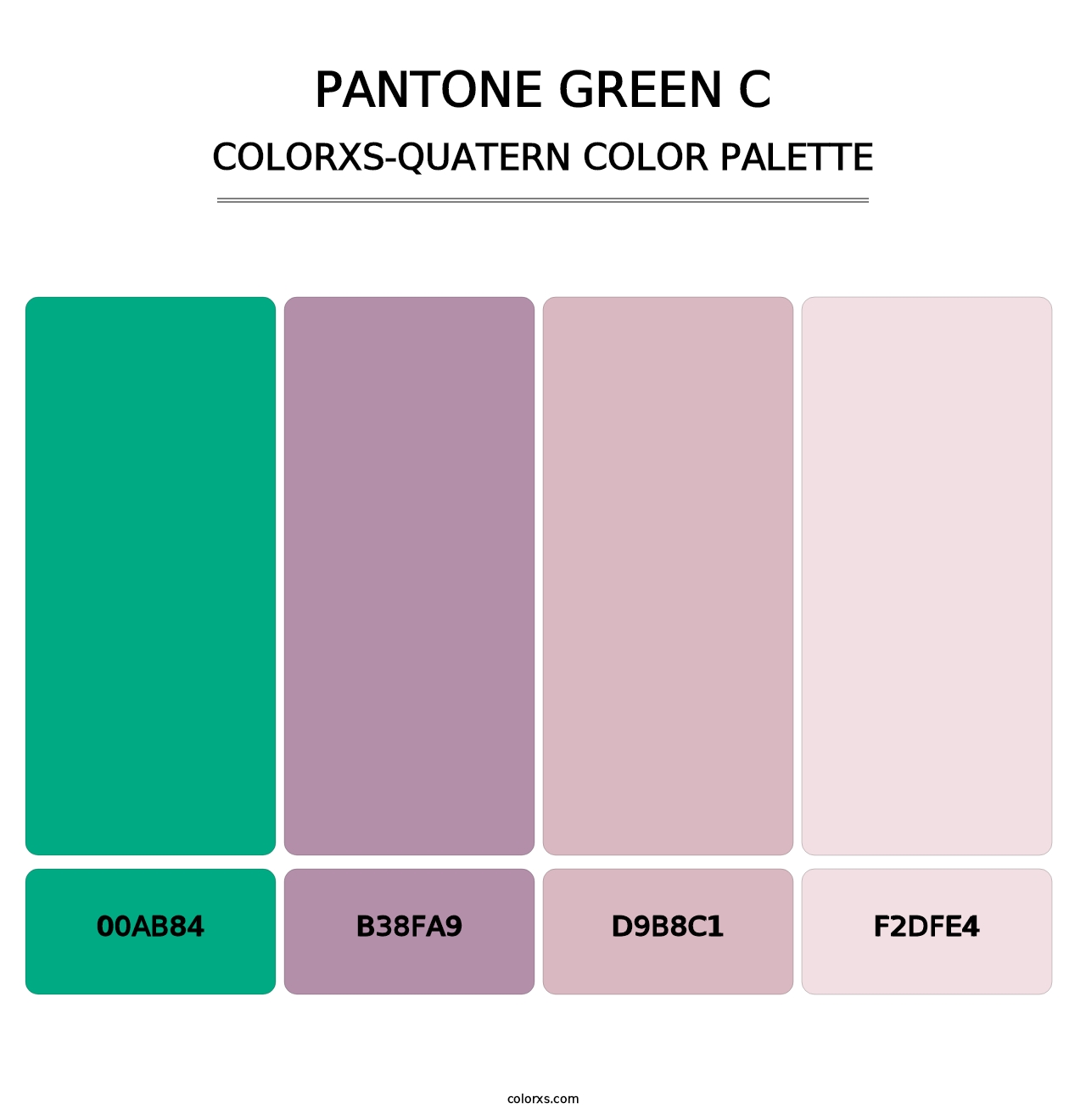 PANTONE Green C - Colorxs Quatern Palette