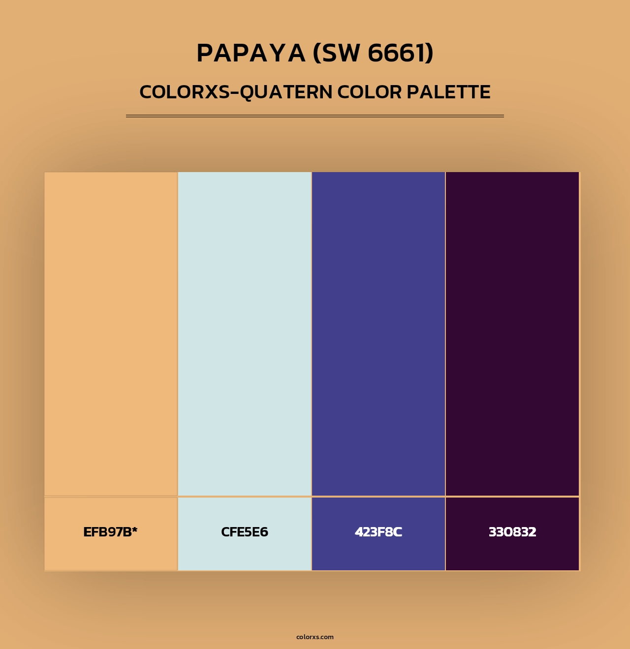 Papaya (SW 6661) - Colorxs Quad Palette