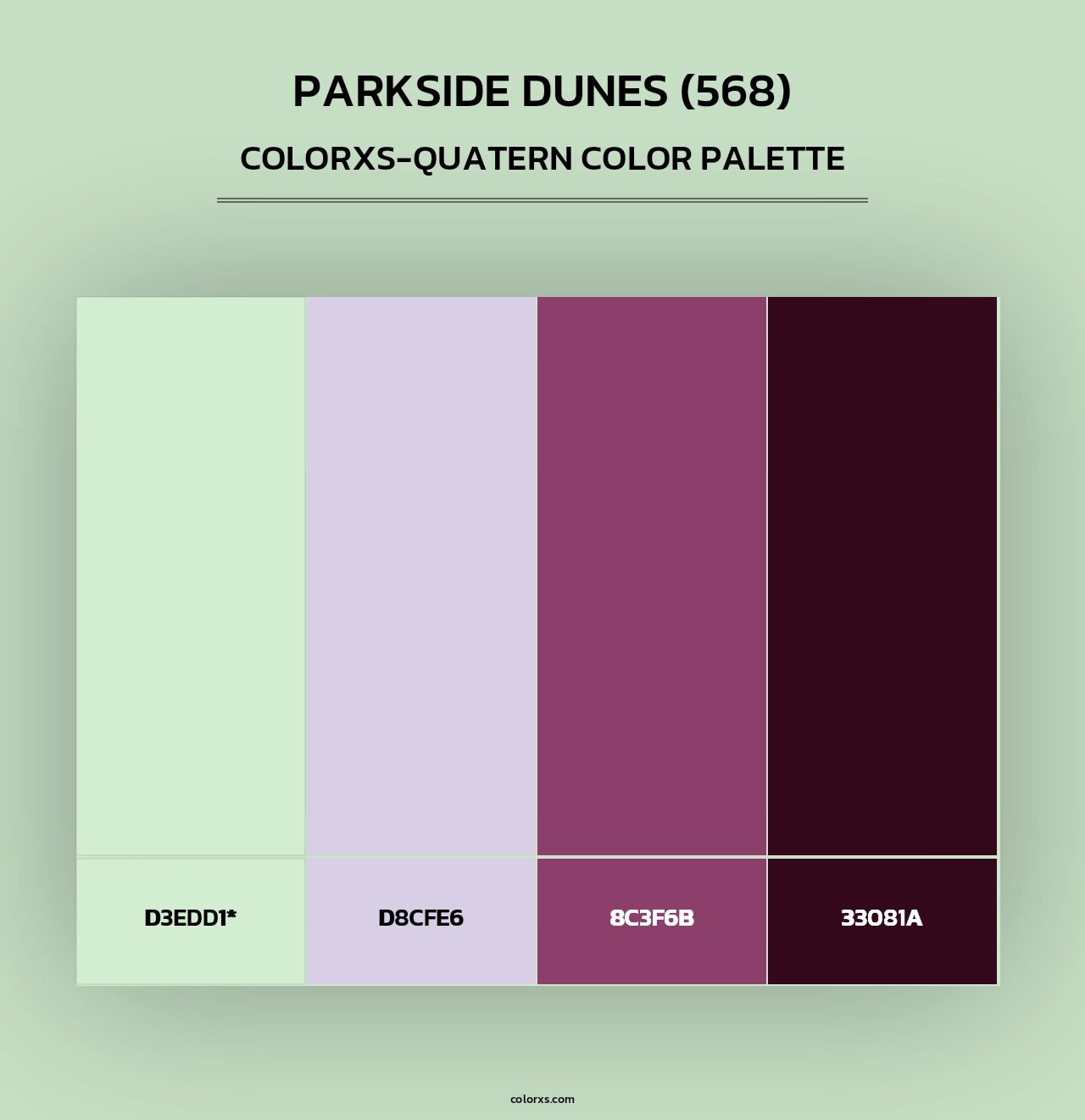 Parkside Dunes (568) - Colorxs Quad Palette