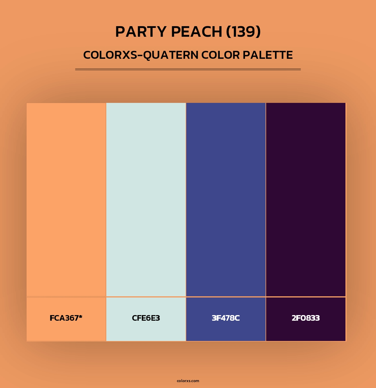 Party Peach (139) - Colorxs Quad Palette