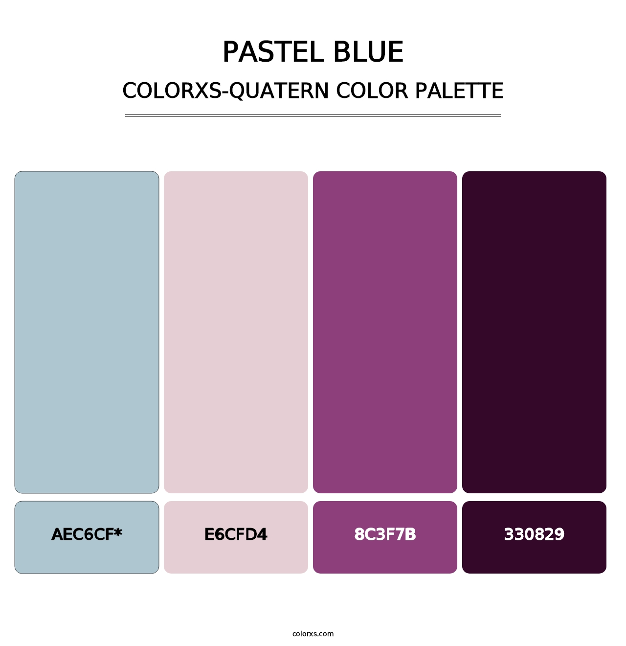 Pastel Blue - Colorxs Quatern Palette