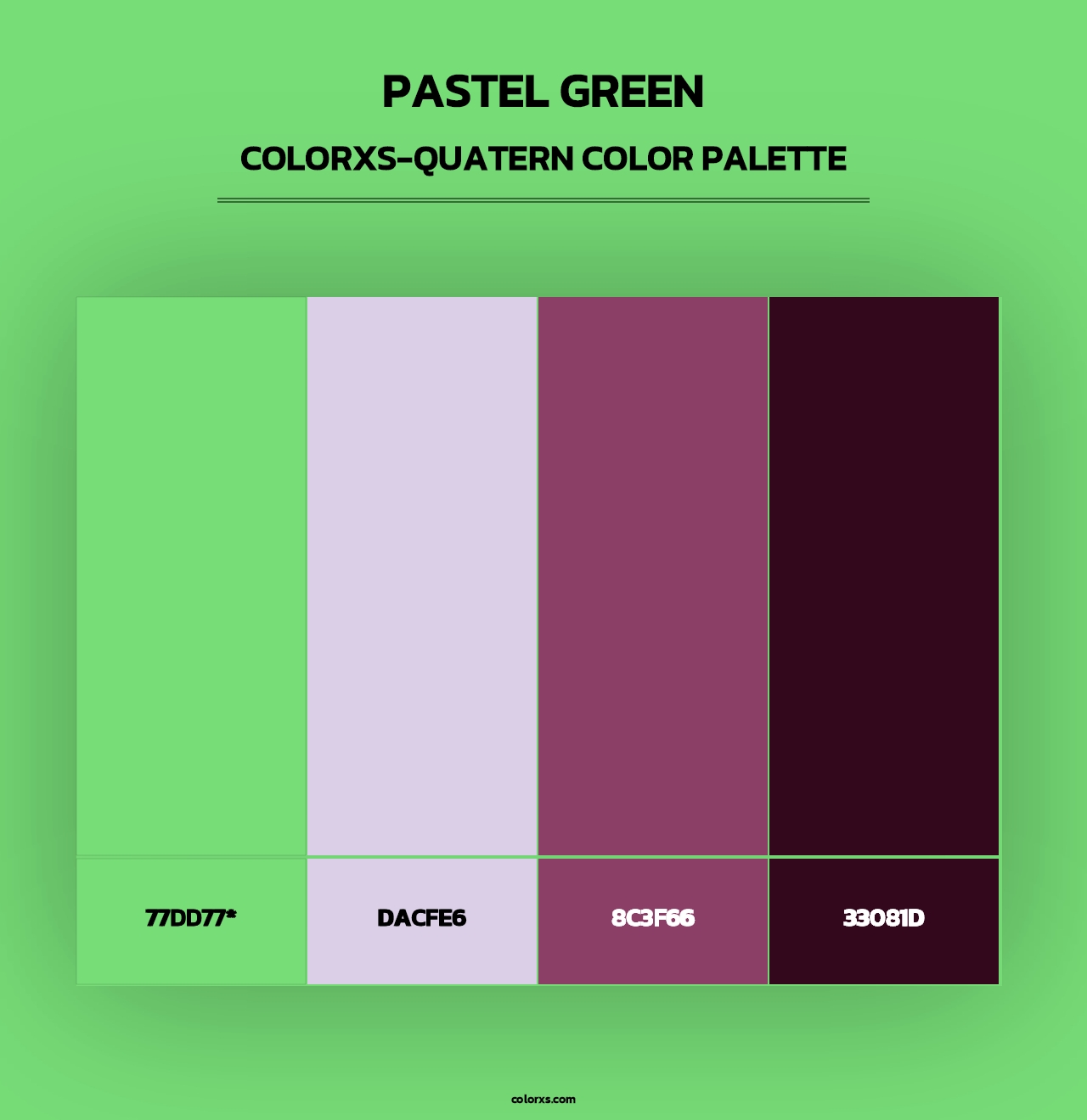 Pastel Green - Colorxs Quad Palette
