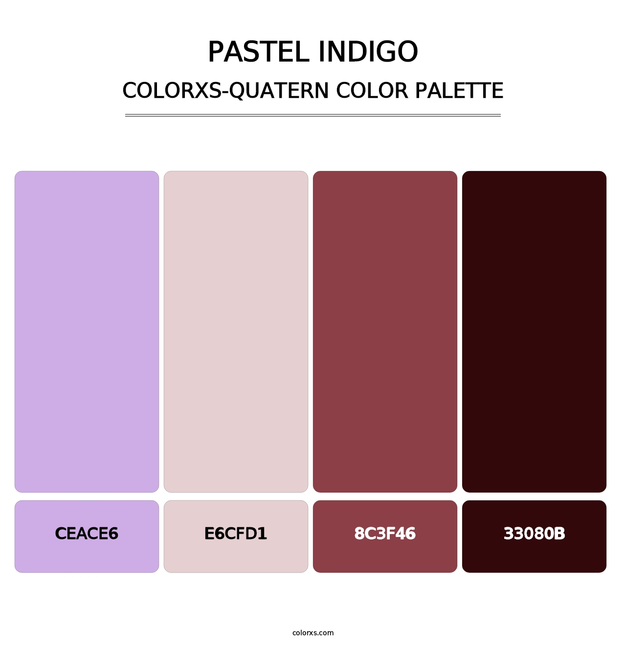 Pastel Indigo - Colorxs Quatern Palette